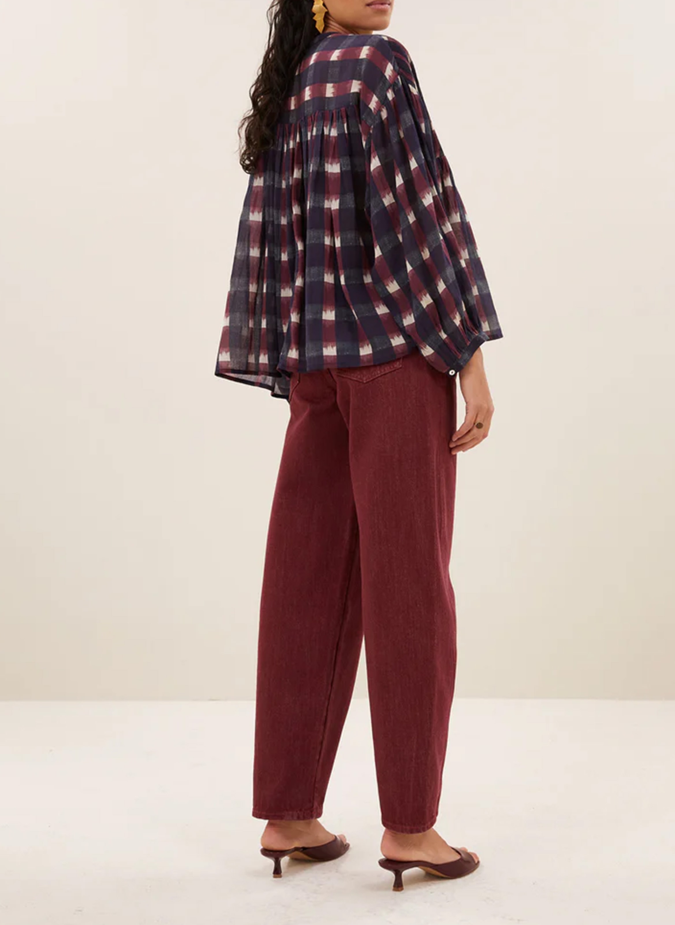 Weite Bluse aus Bio-Baumwolle BY BAR Rot