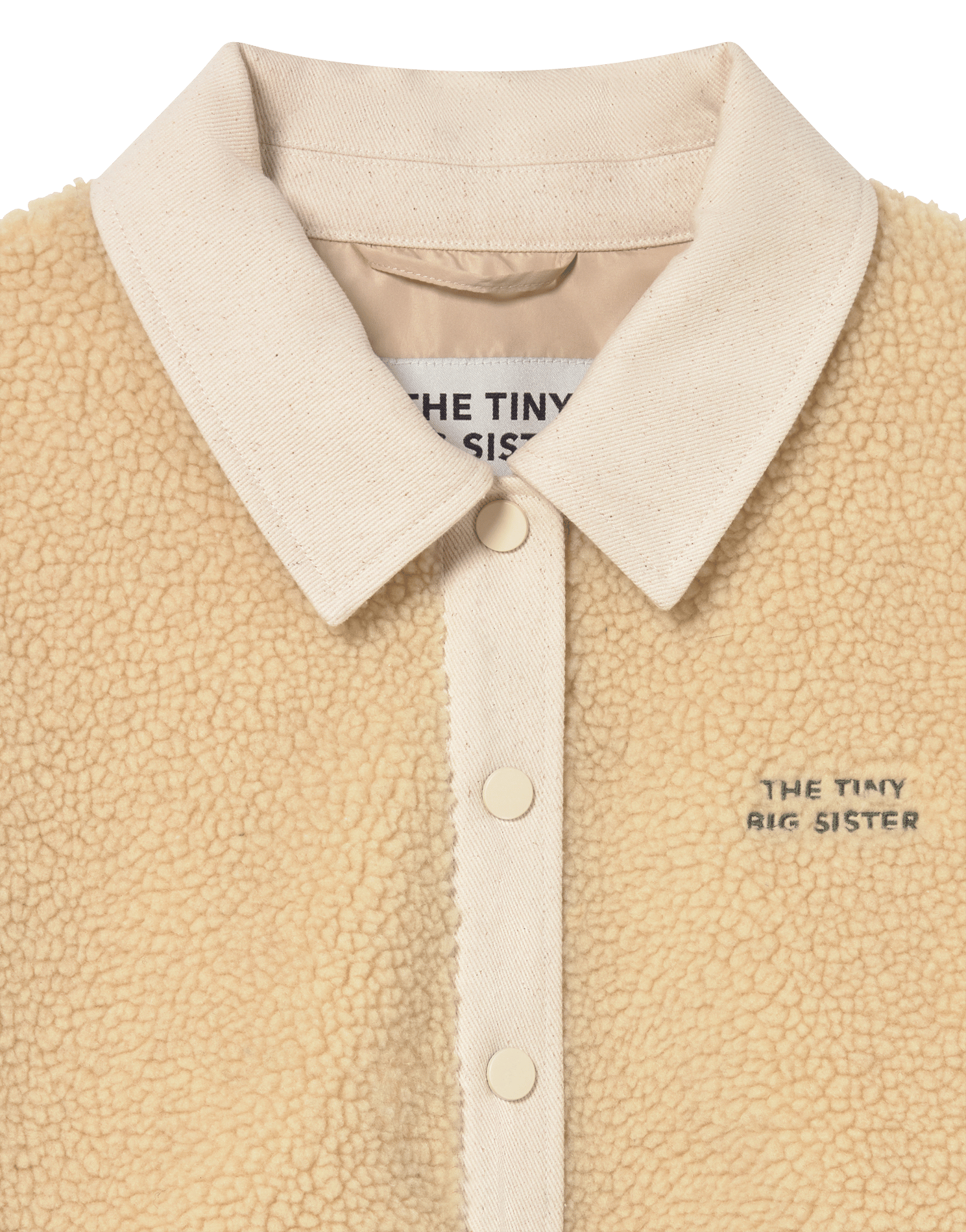 Jacket with classic collar THE TINY BIG SISTER Beige