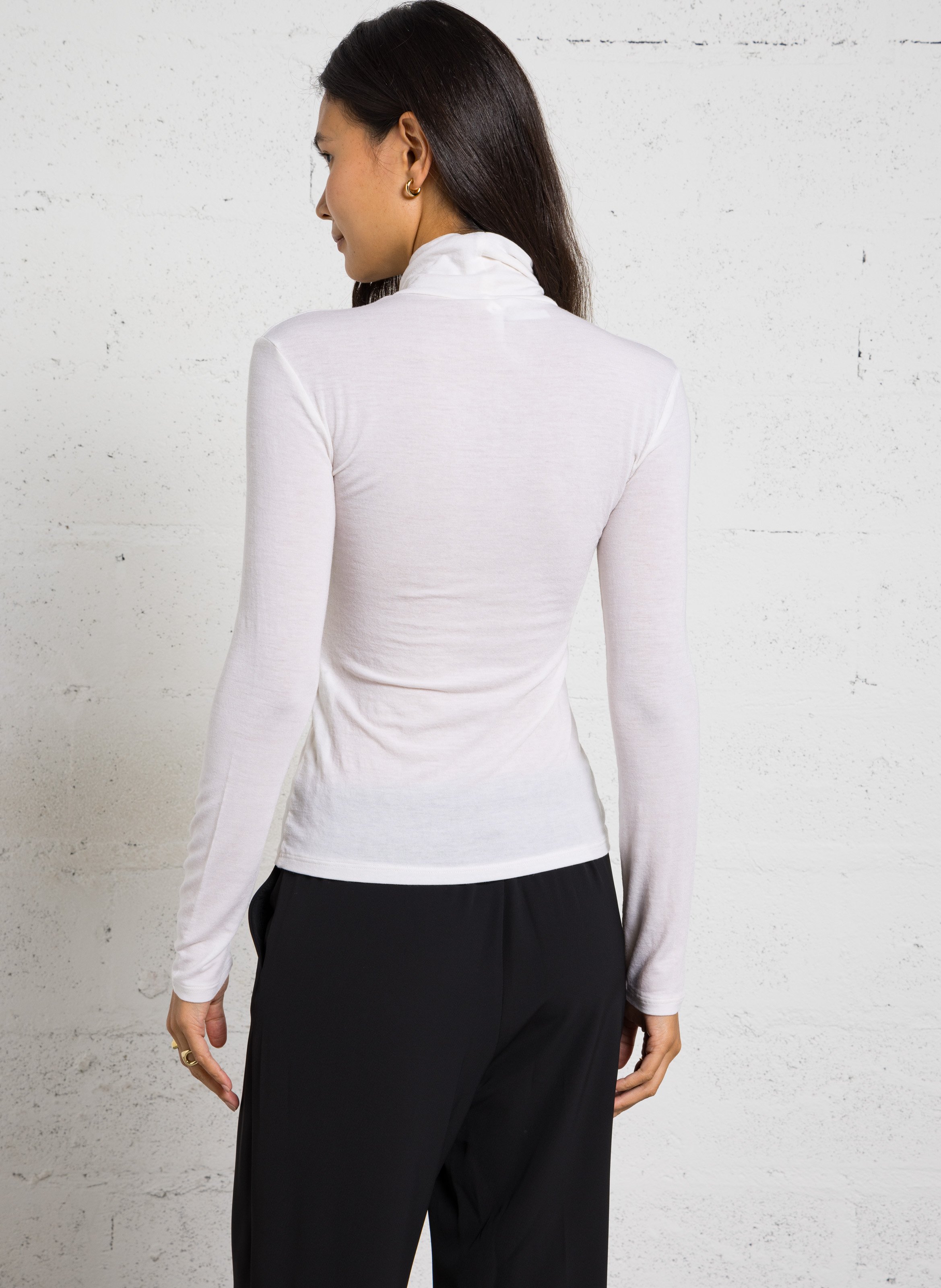 Stand-up collar T-shirt IMPERIAL Beige