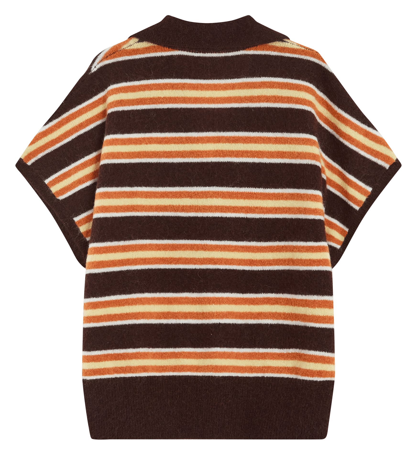 Pull col polo | Marron GRACE ET MILA Femme