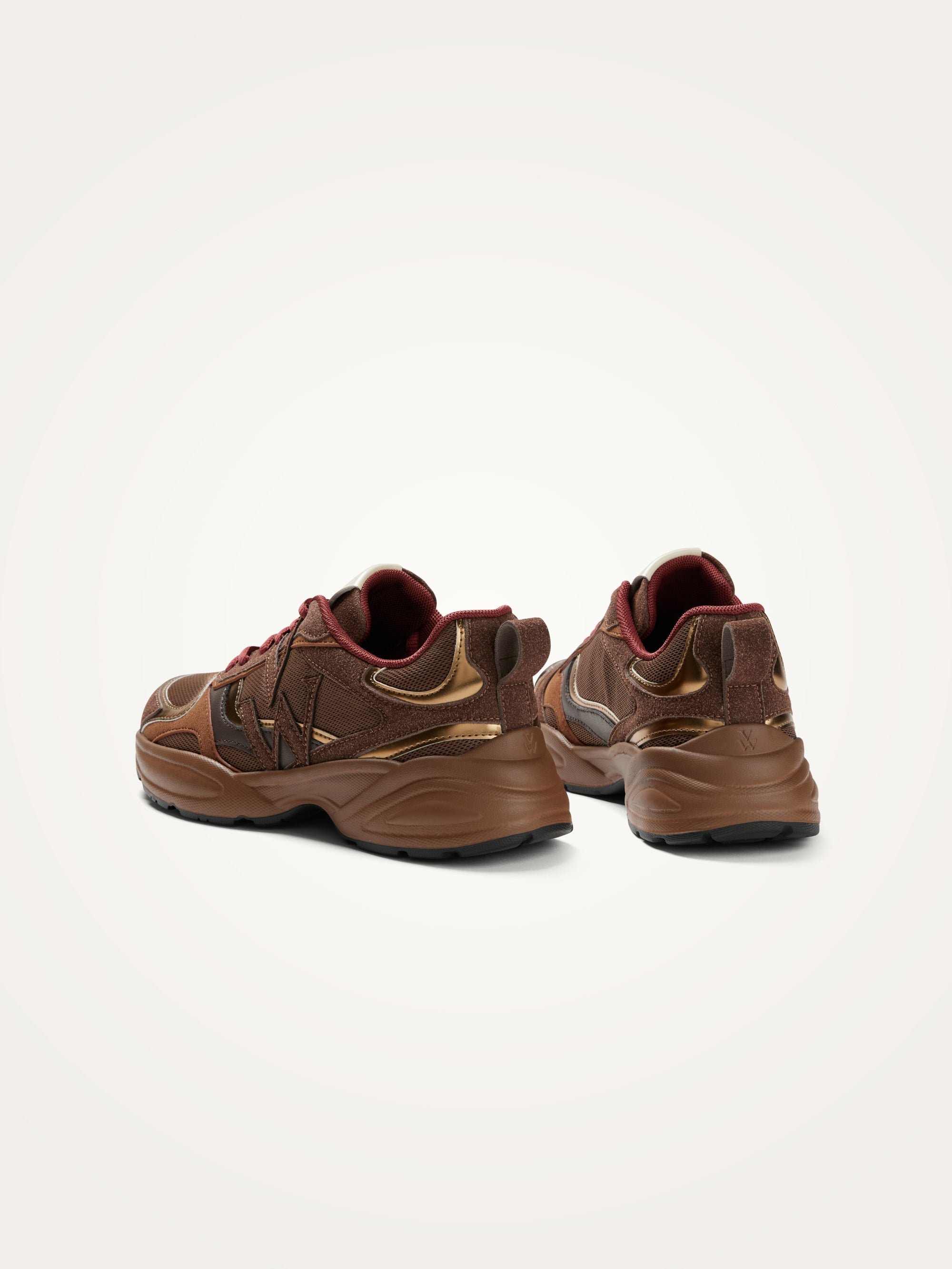 Low-top mesh sneakers VANESSA WU Brown