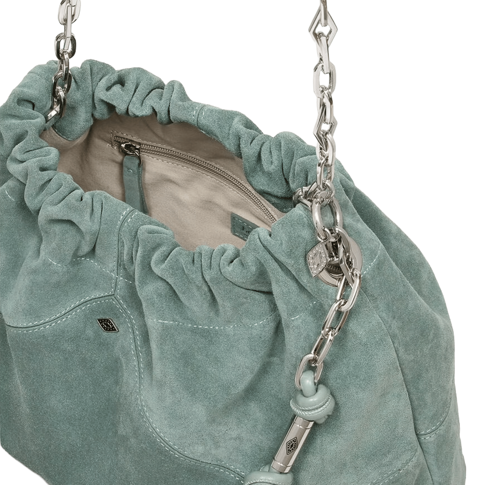 Sac porté épaule en cuir | Bleu BA&SH Femme
