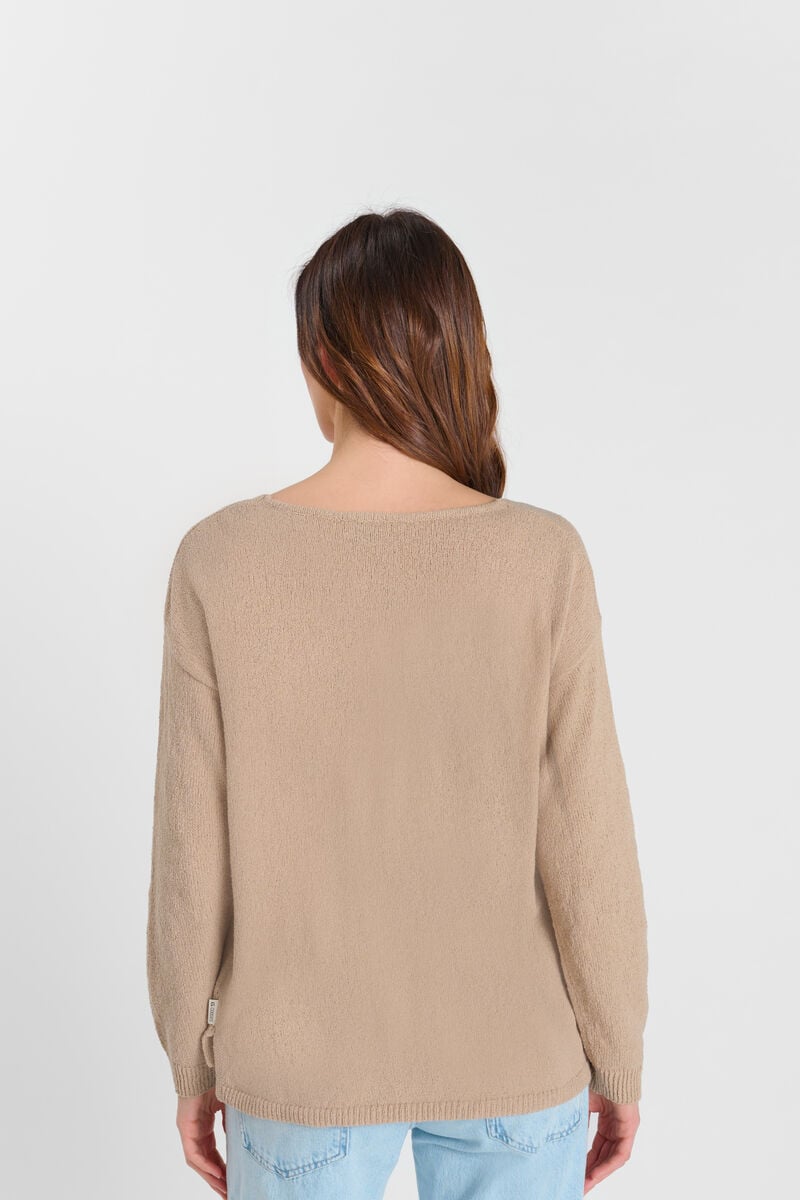 V-neck sweater LE TEMPS DES CERISES Beige
