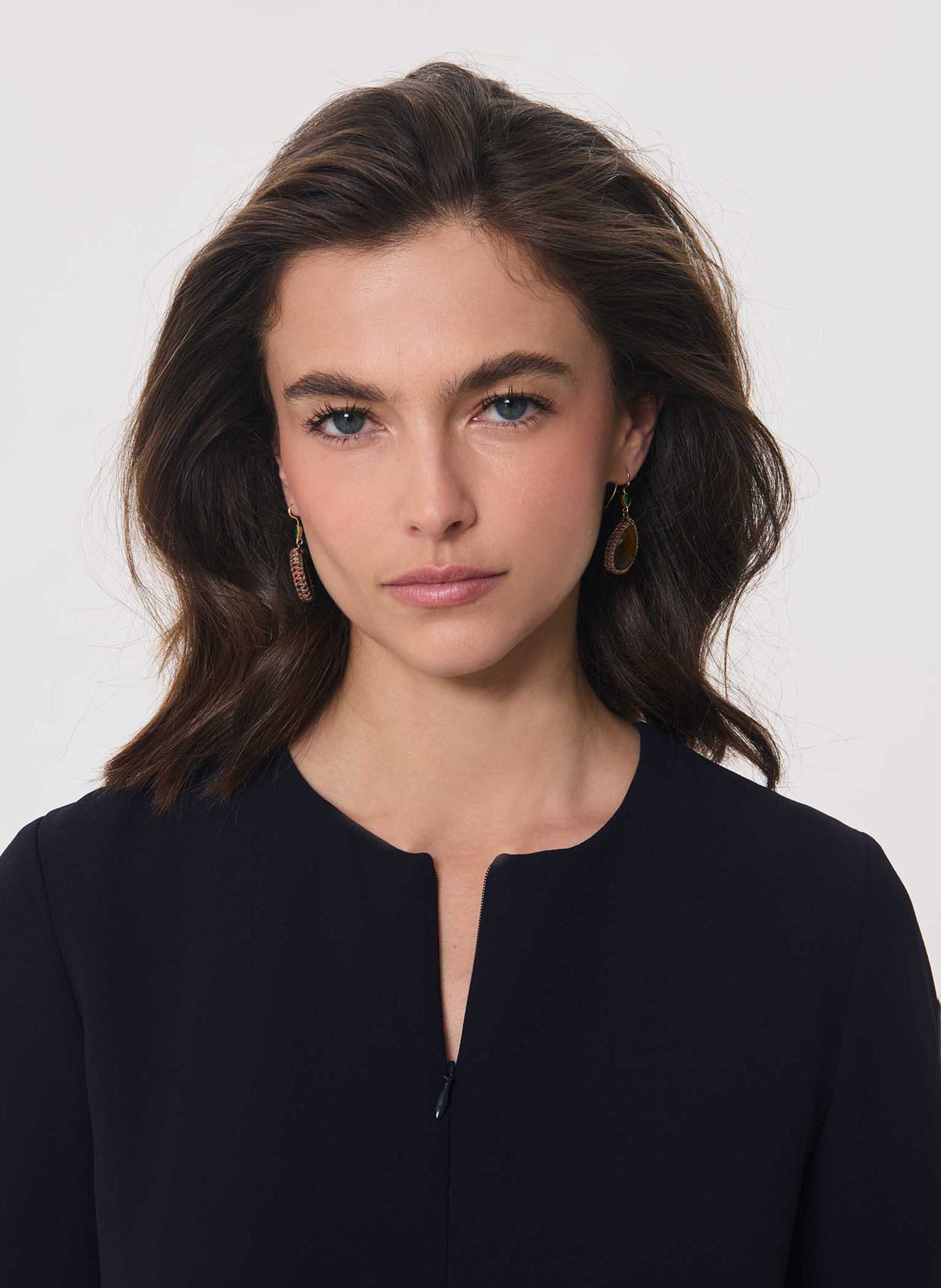 Kurzes ausgestelltes einfarbiges Kleid TARA JARMON Blau