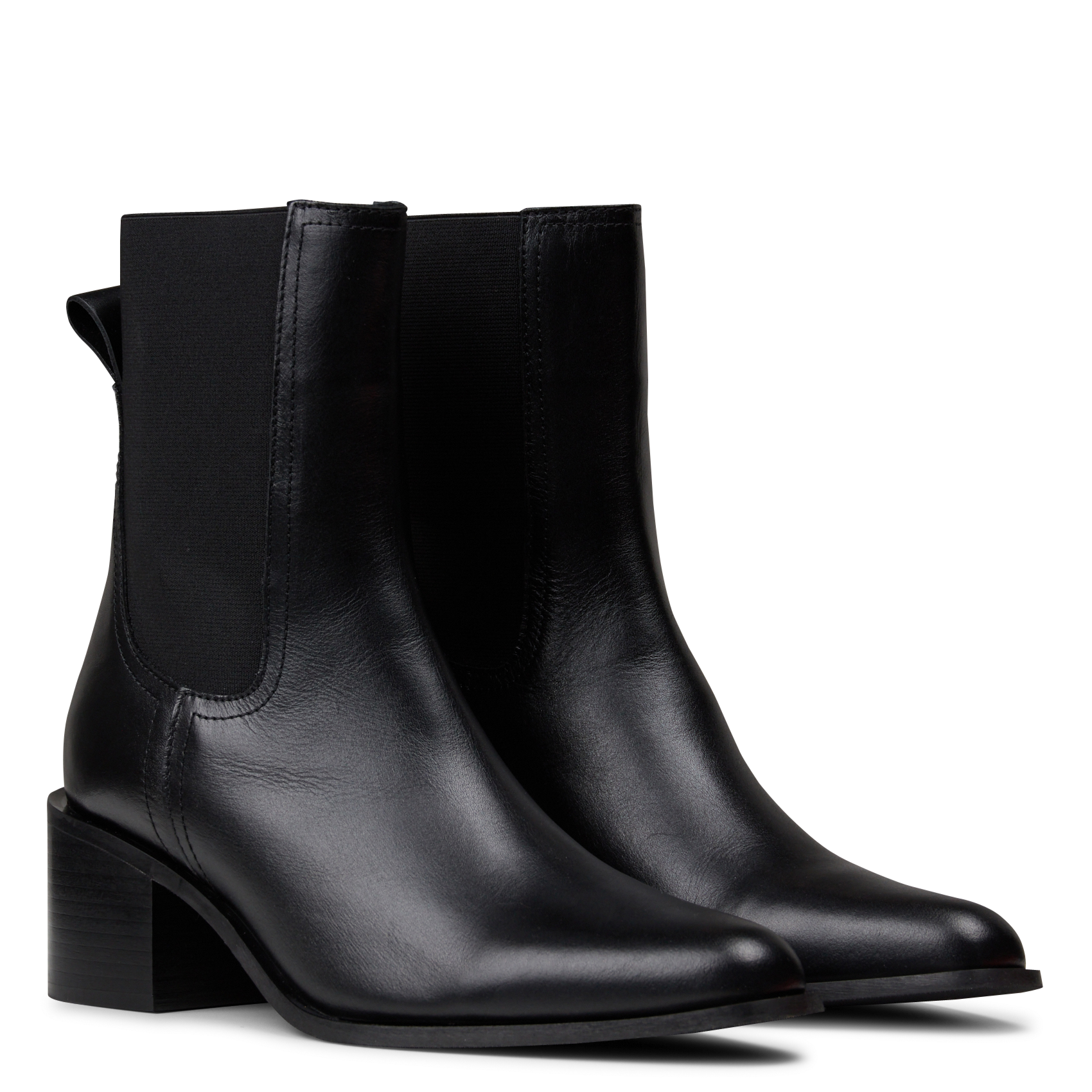 Leather mid-calf boots JB MARTIN Black