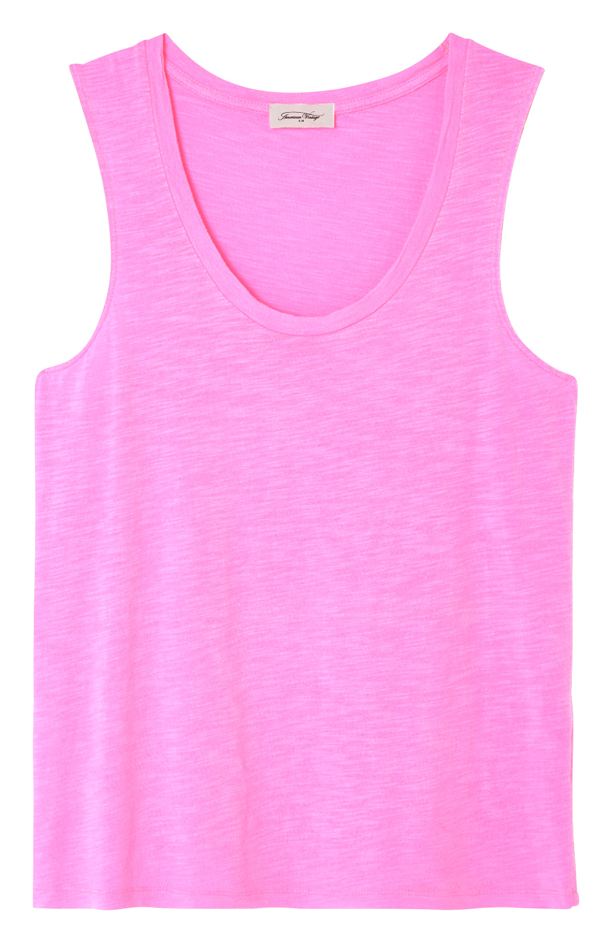 Débardeur à col rond en coton mélangé AMERICAN VINTAGE