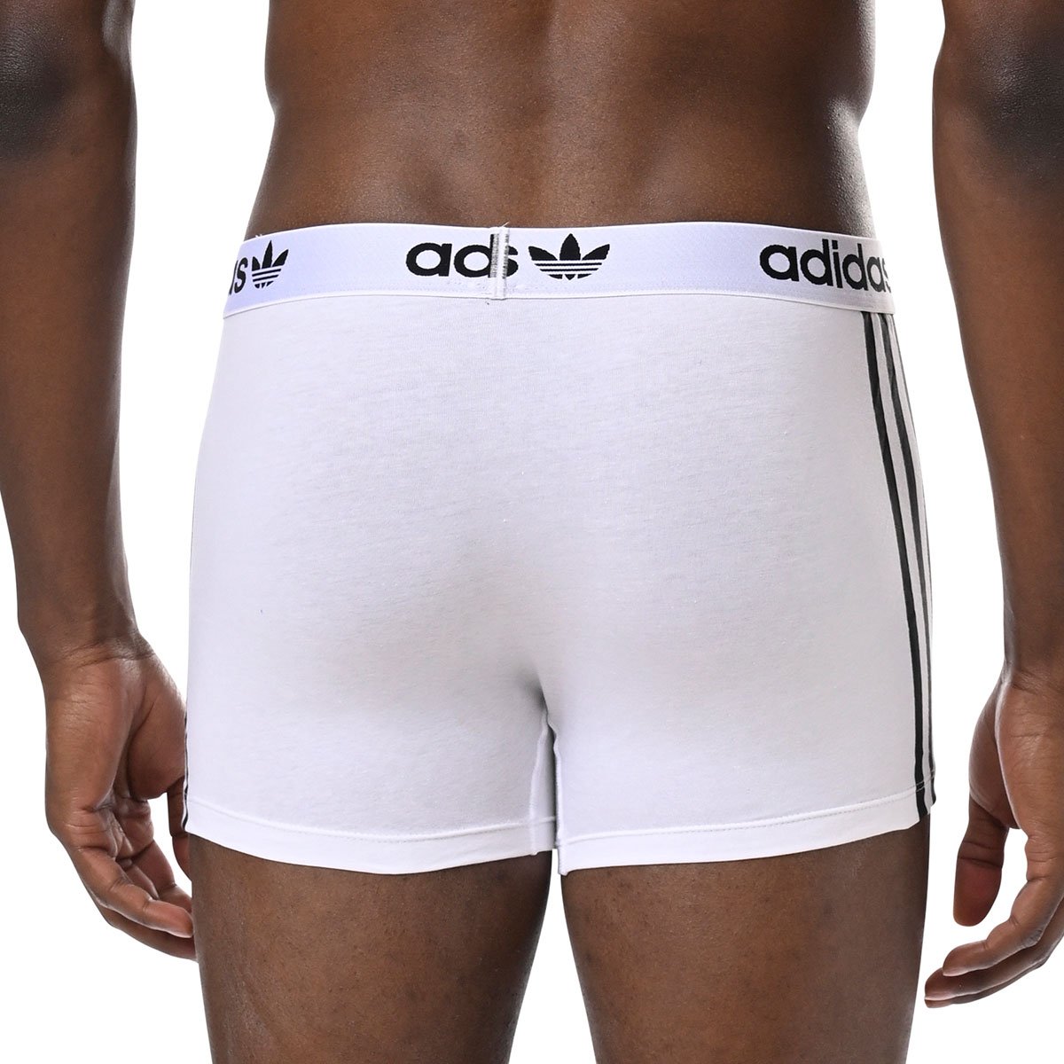 Flex cotton 3-stripe boxer shorts, pack of 3 ADIDAS UNDERWEAR White