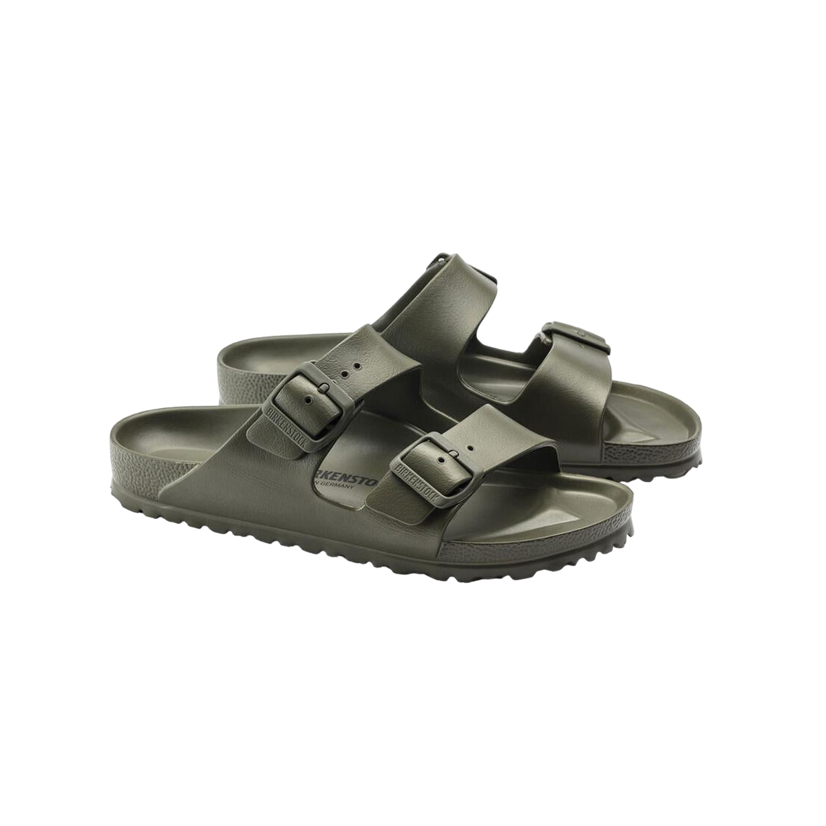 Faux leather sandals BIRKENSTOCK Green