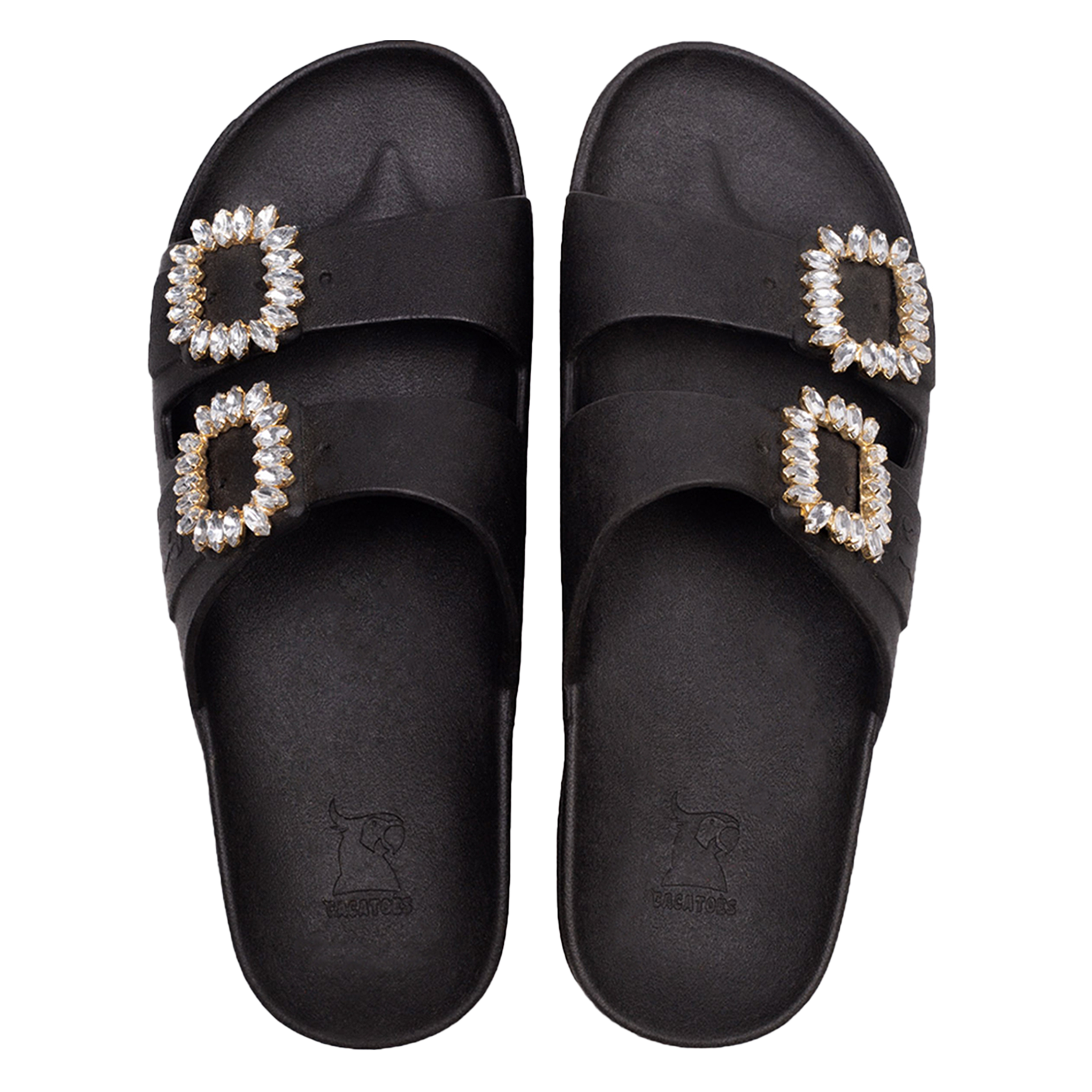 Sandales plates CACATOES DO BRASIL Noir