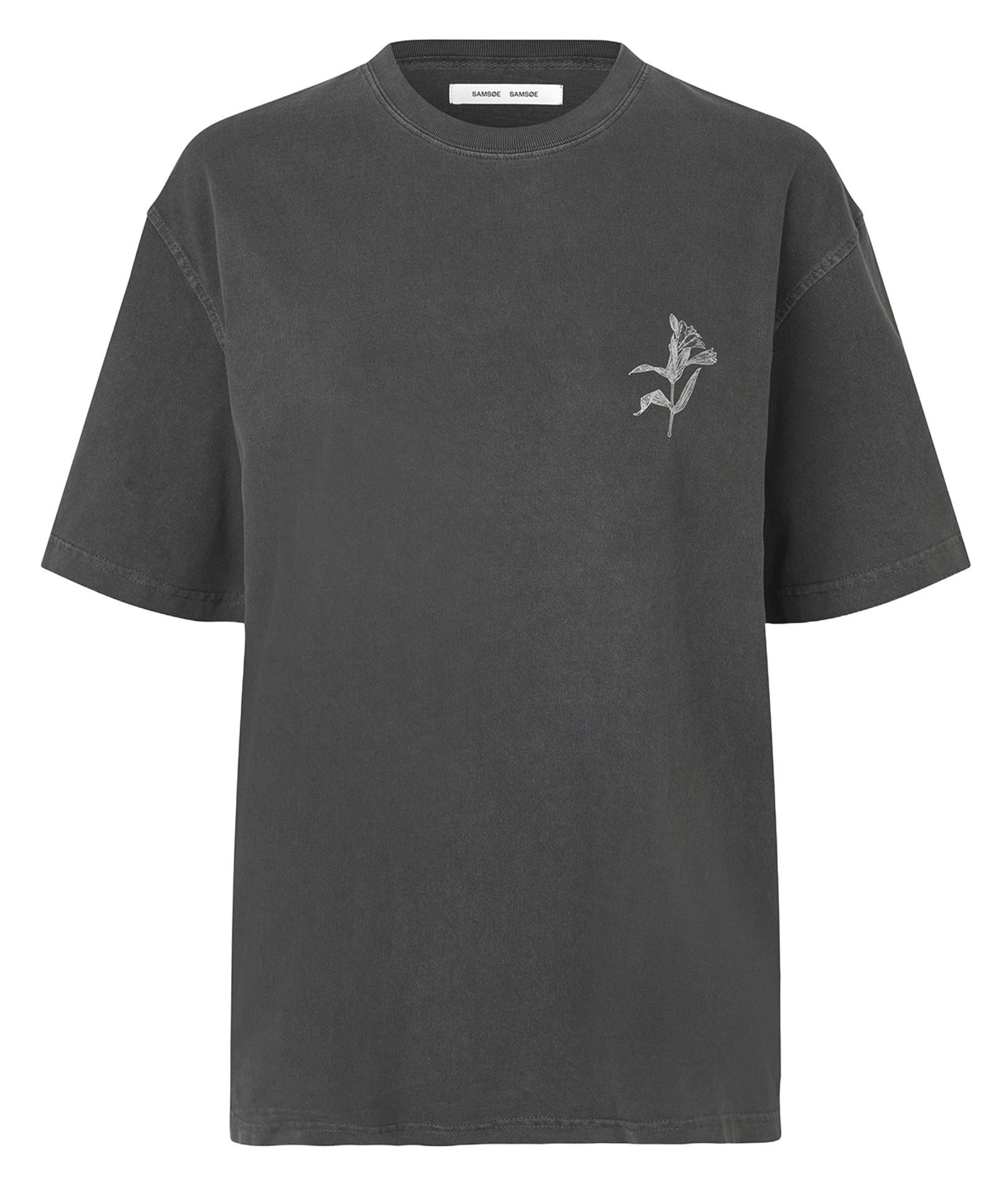 Tee-shirt droit en coton bio imprimé SAMSOE SAMSOE Multicolore