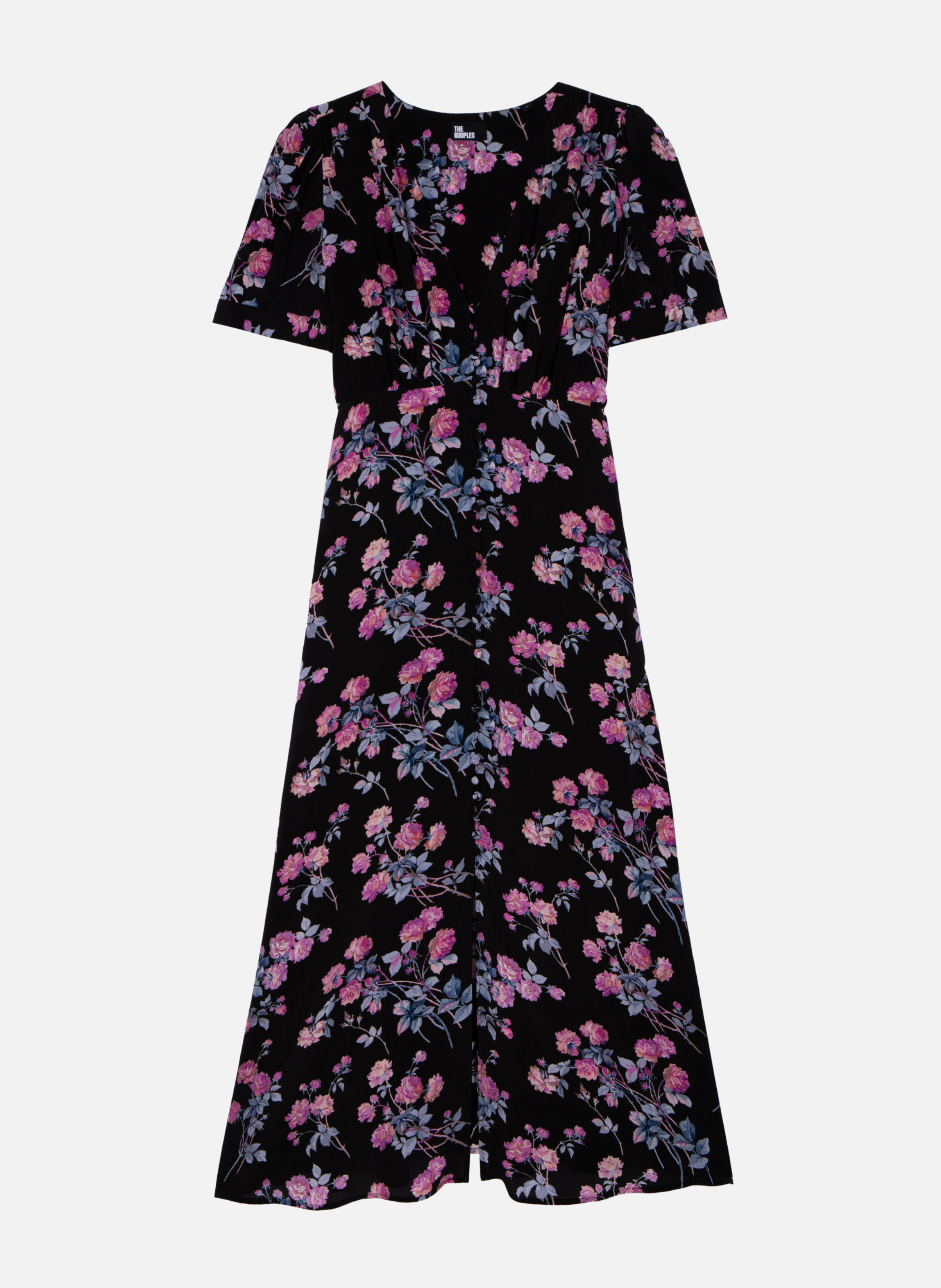 Robe Noire Robe ImprimÃ©e Cerises Robe Longue Robe Cerise The