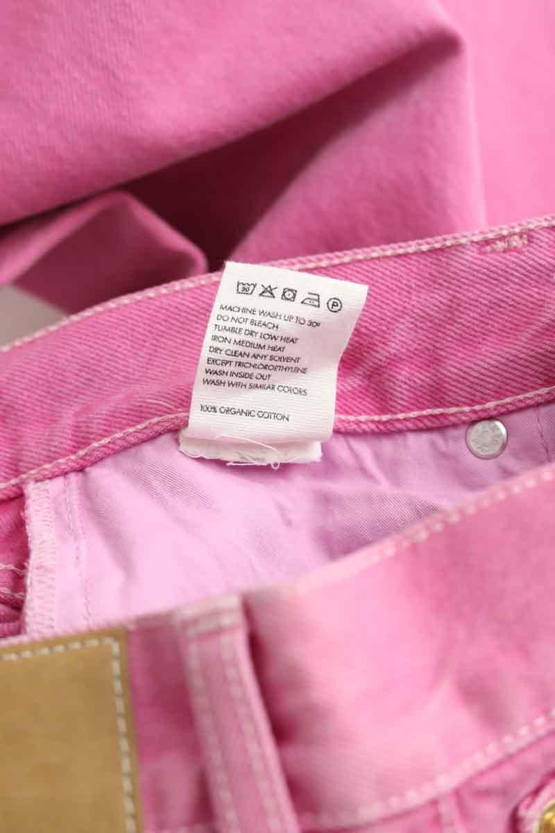 Jean droit en coton JACQUEMUS- Seconde Main Rose