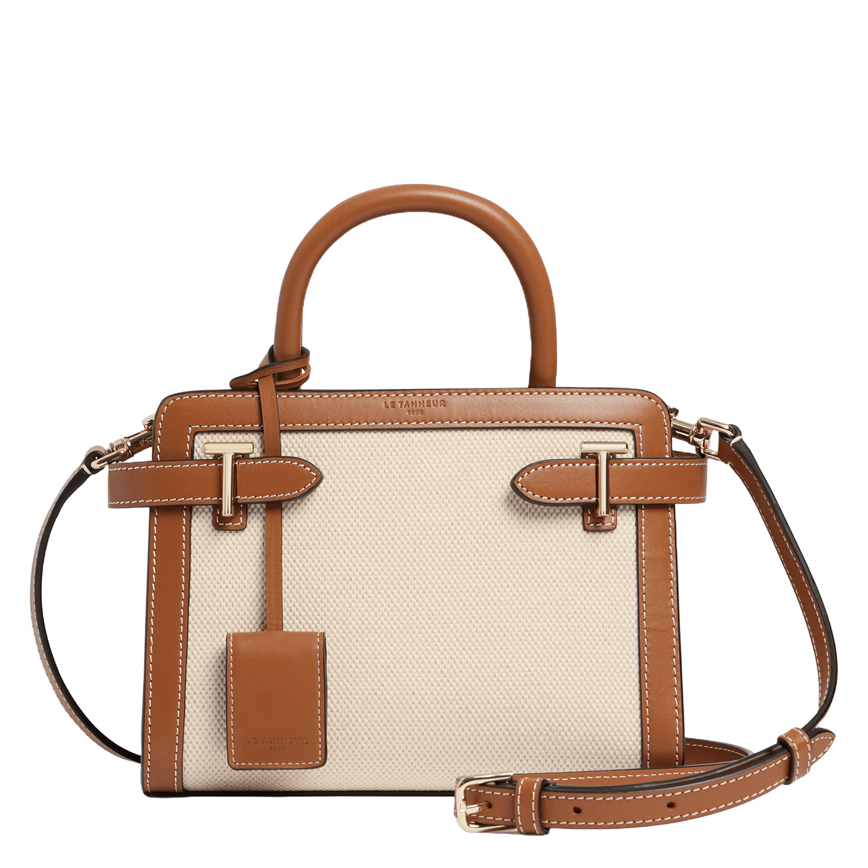 Sac à main en cuir LE TANNEUR Beige