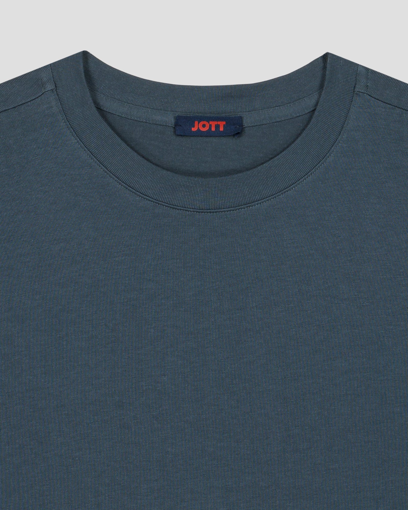 Round neck t-shirt in bluestone color Andrea JOTT Blue