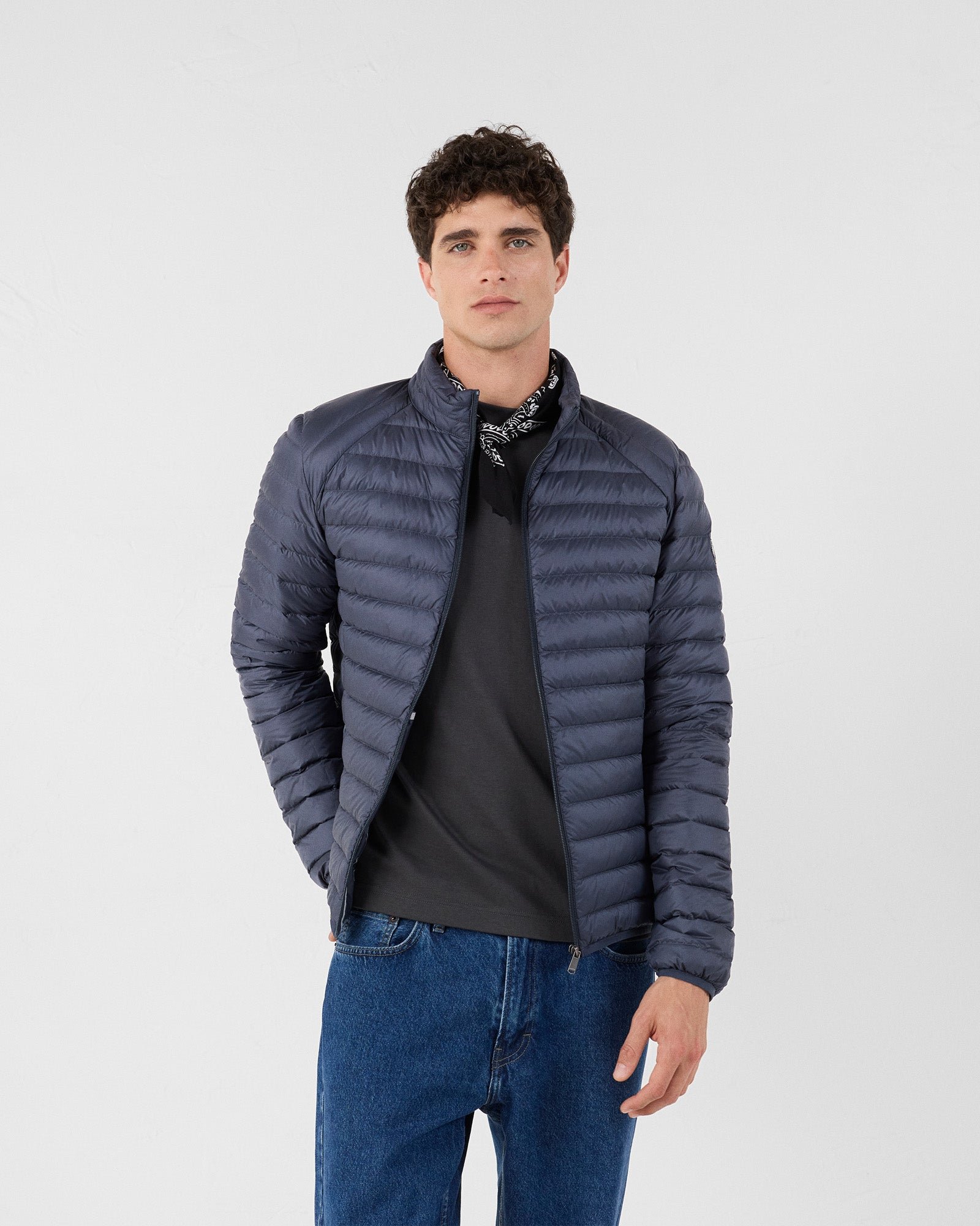 Light blue bluestone padded jacket JOTT Blue
