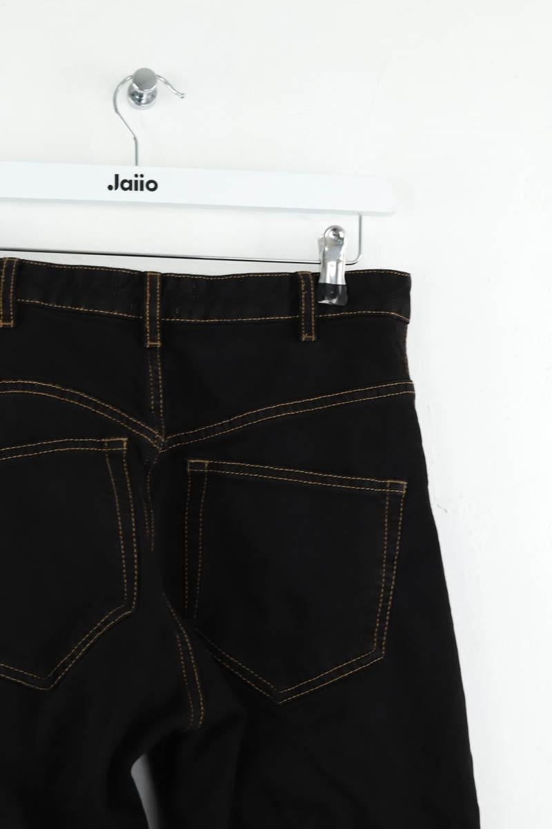 Slim-fit stretch cotton jeans with regular waist ISABEL MARANT ÉTOILE - SECONDE MAIN Black