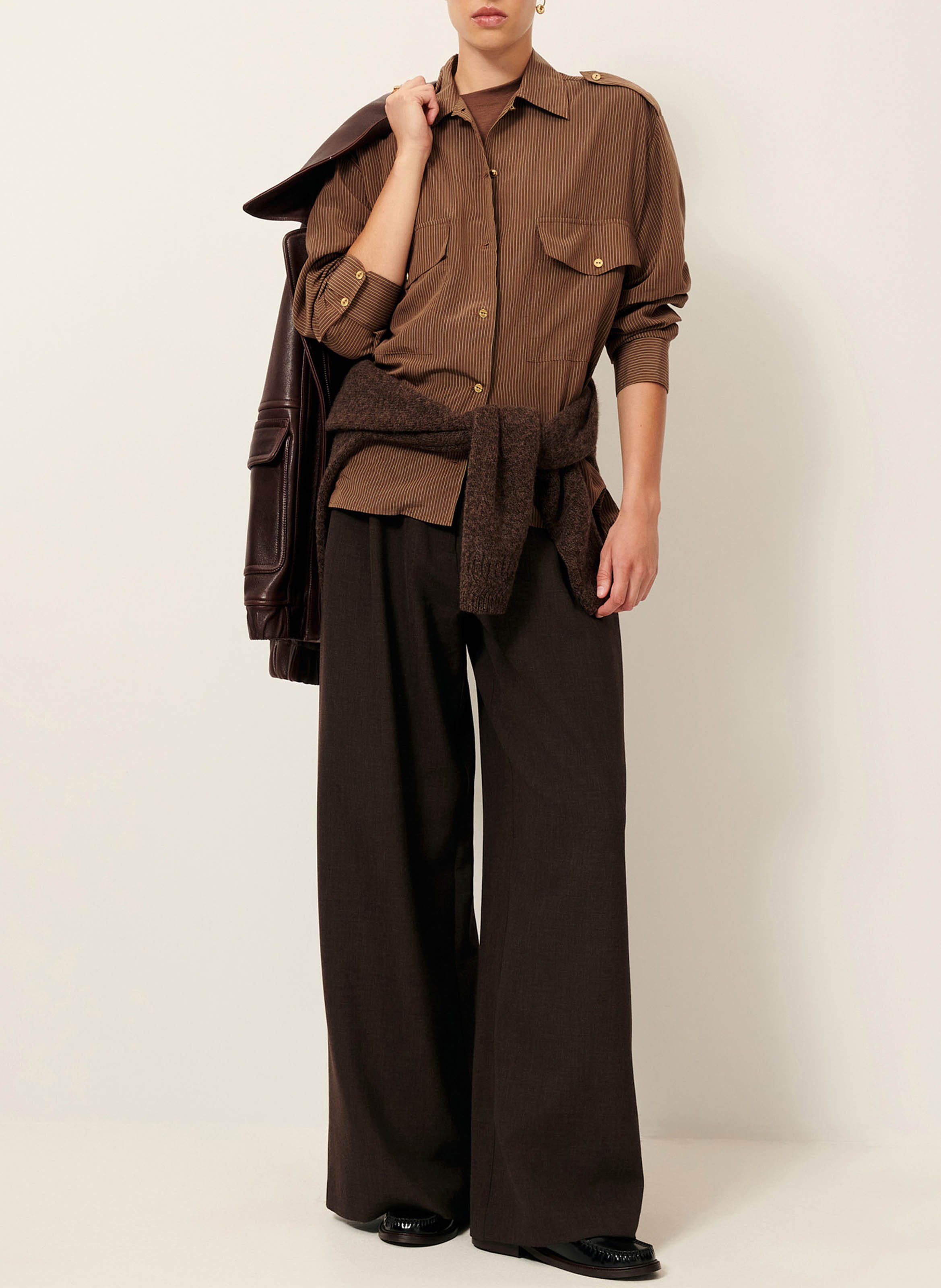 Wide trousers SESSUN Grey