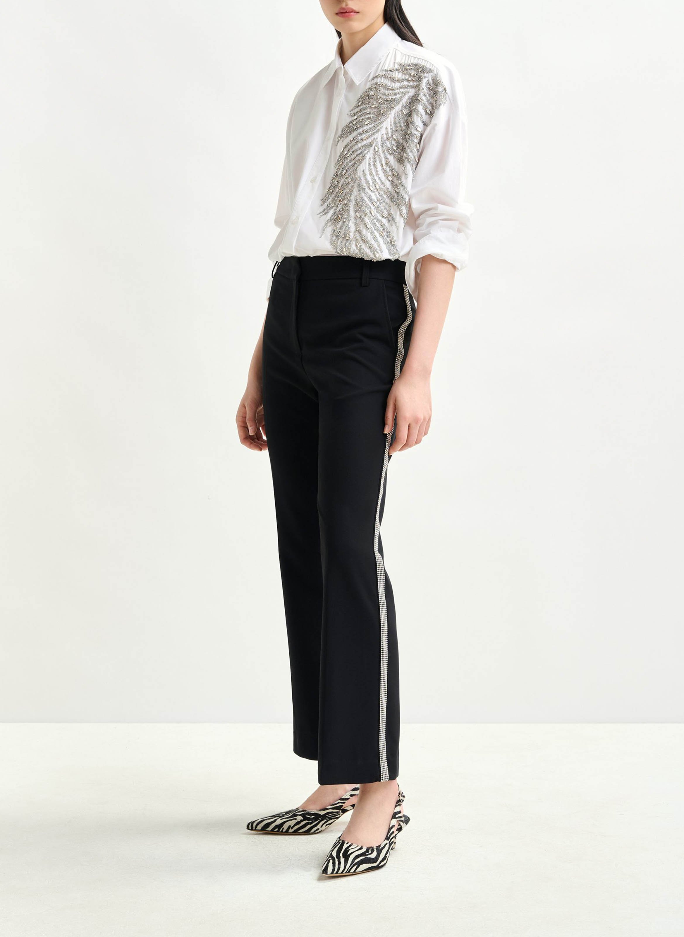 Chemise oversize brodée ESSENTIEL ANTWERP Blanc