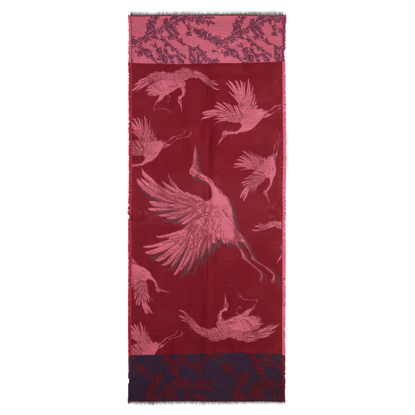 Jacquard scarf LA FEE MARABOUTEE Red