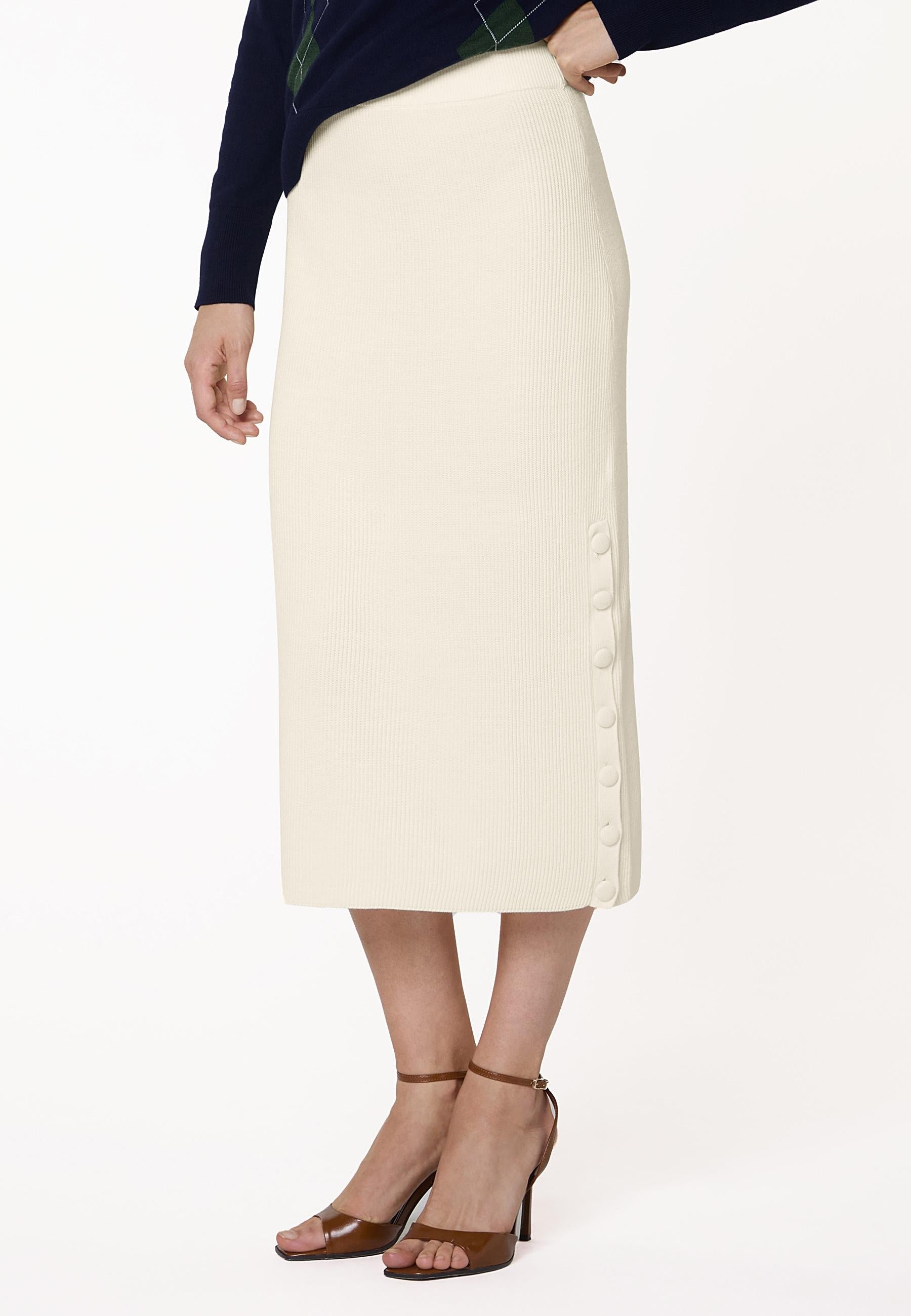 Long knit skirt RODIER White