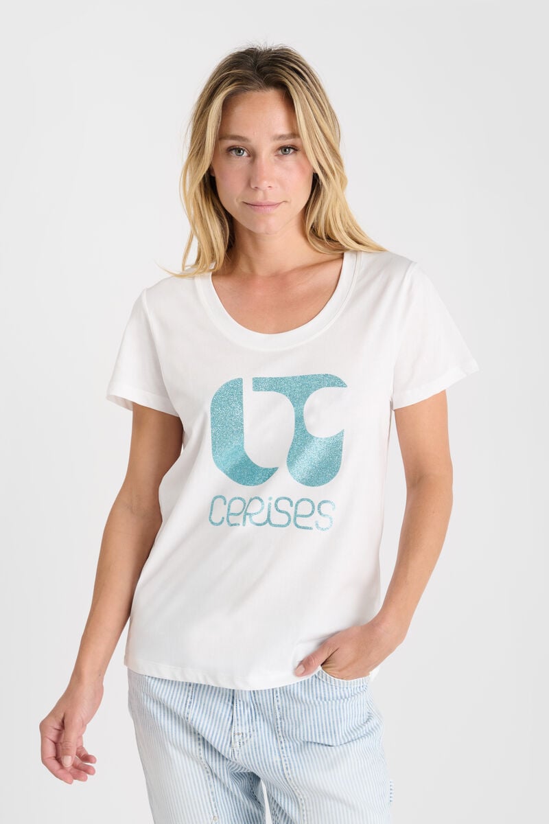 Tommy Badge T-shirt LE TEMPS DES CERISES White