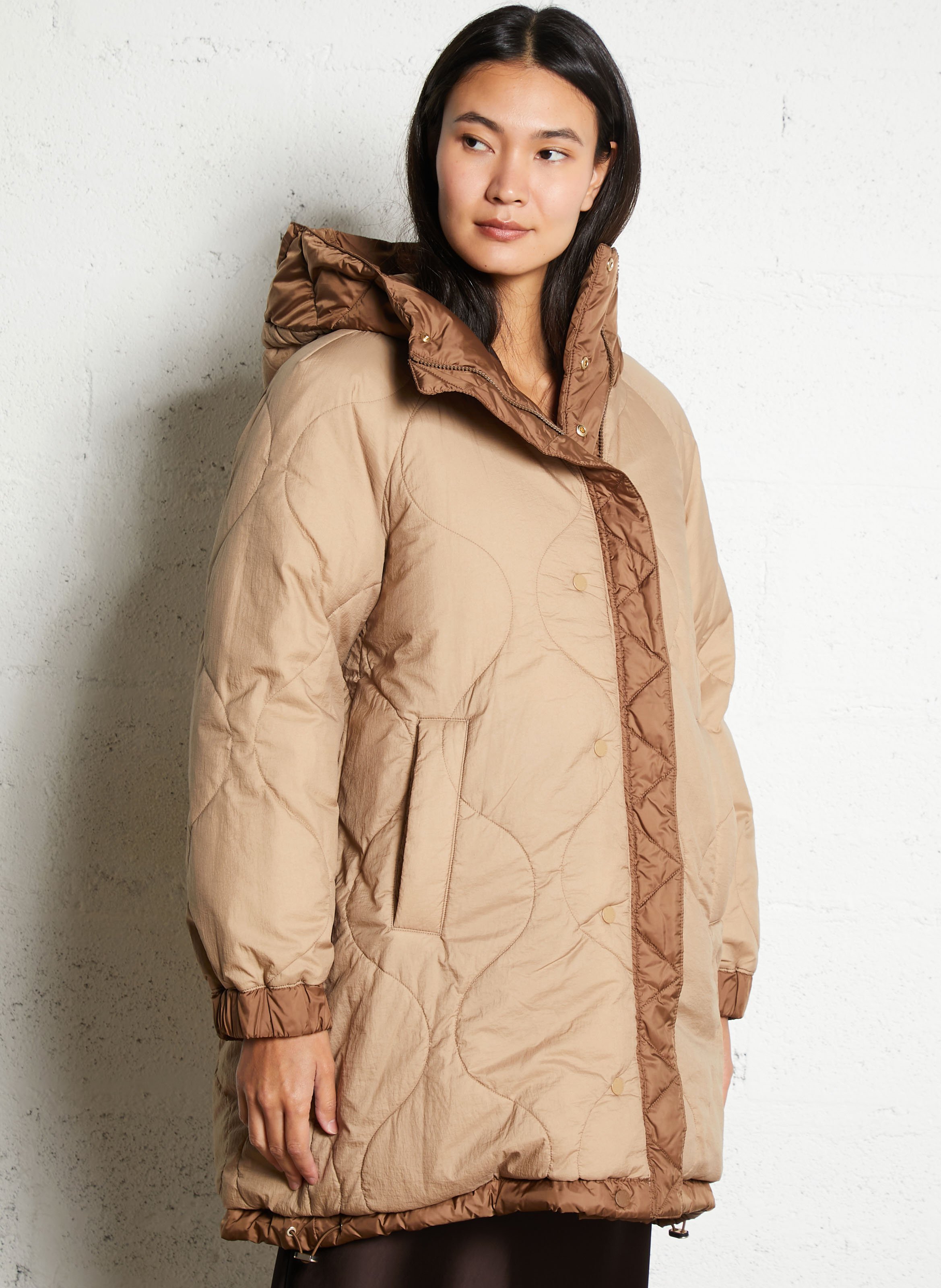 Daunenjacke mit Stehkragen MAX MARA WEEK END Braun