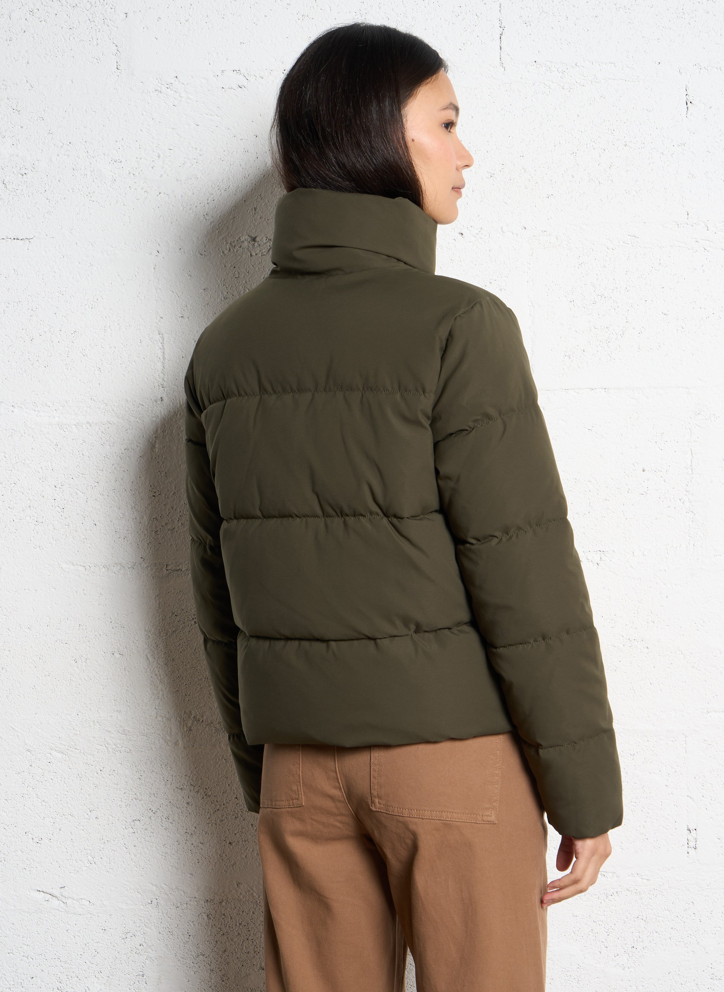 Doudoune droite col montant matelassée SUD EXPRESS Vert