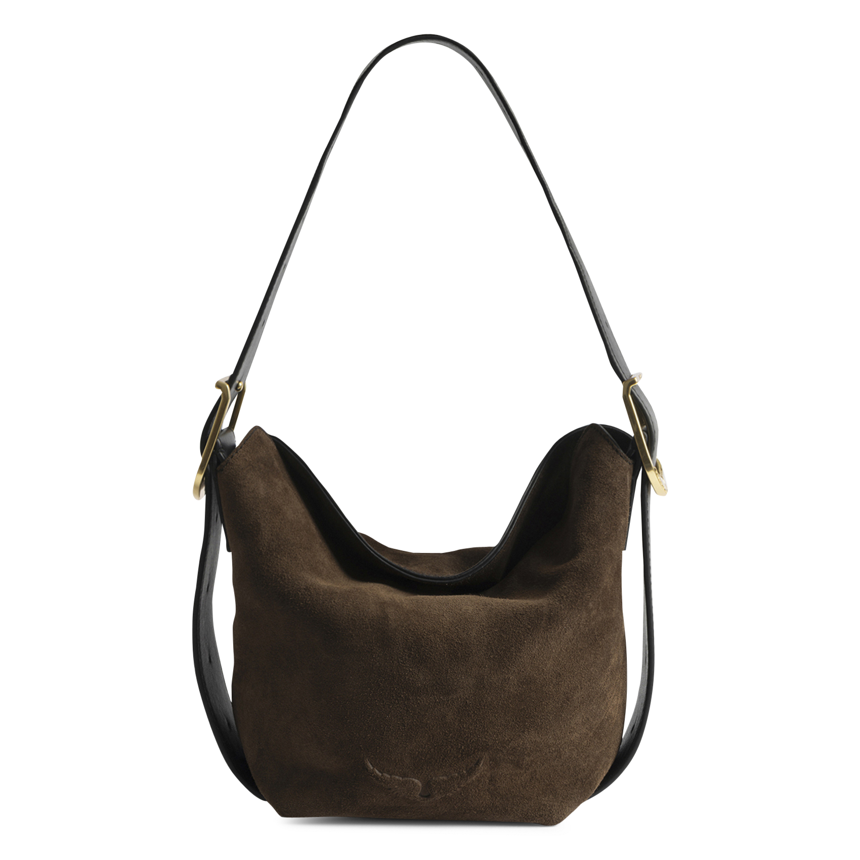 Leather clutch bag ZADIG&VOLTAIRE Brown