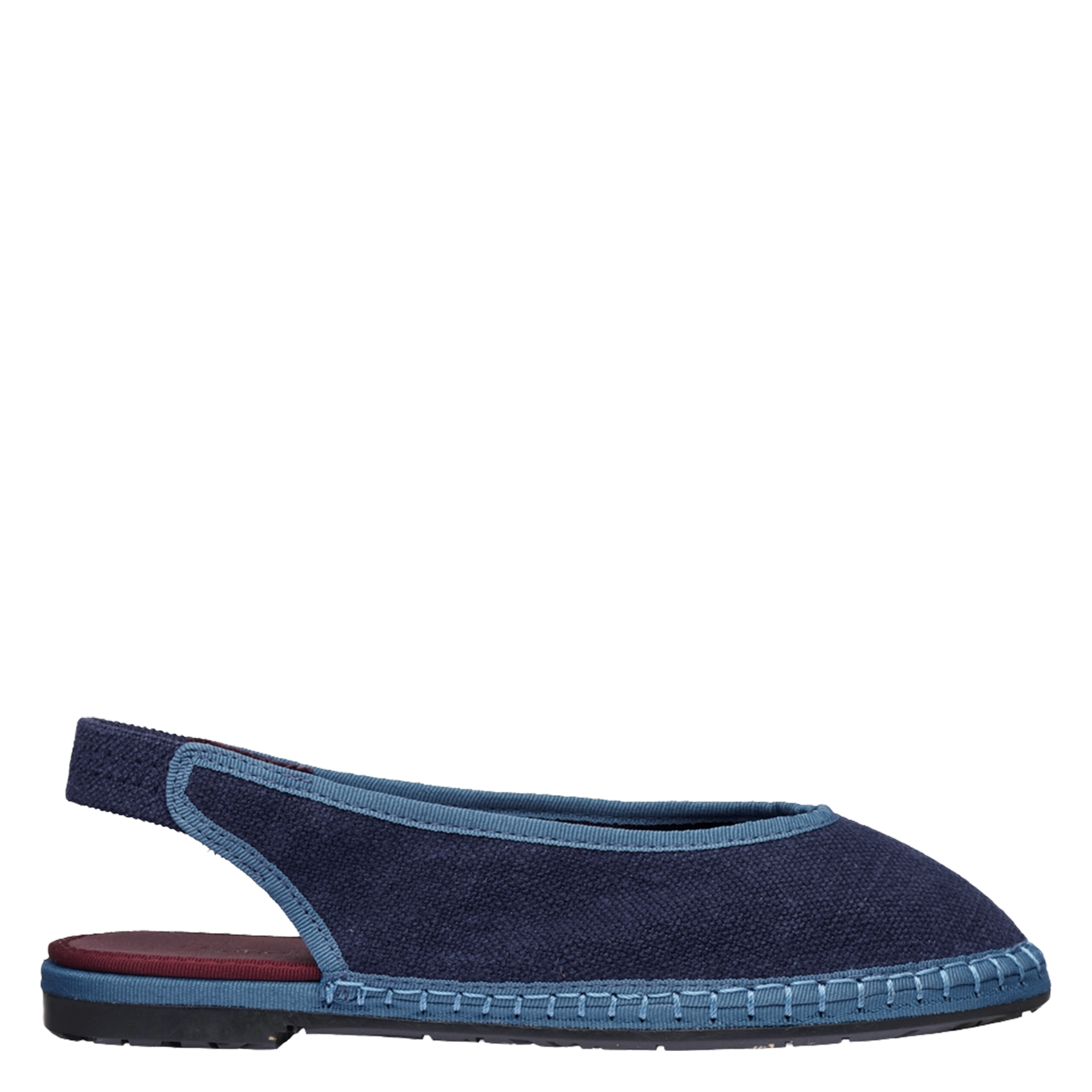 Cotton ballerina flats FLABELUS Blue