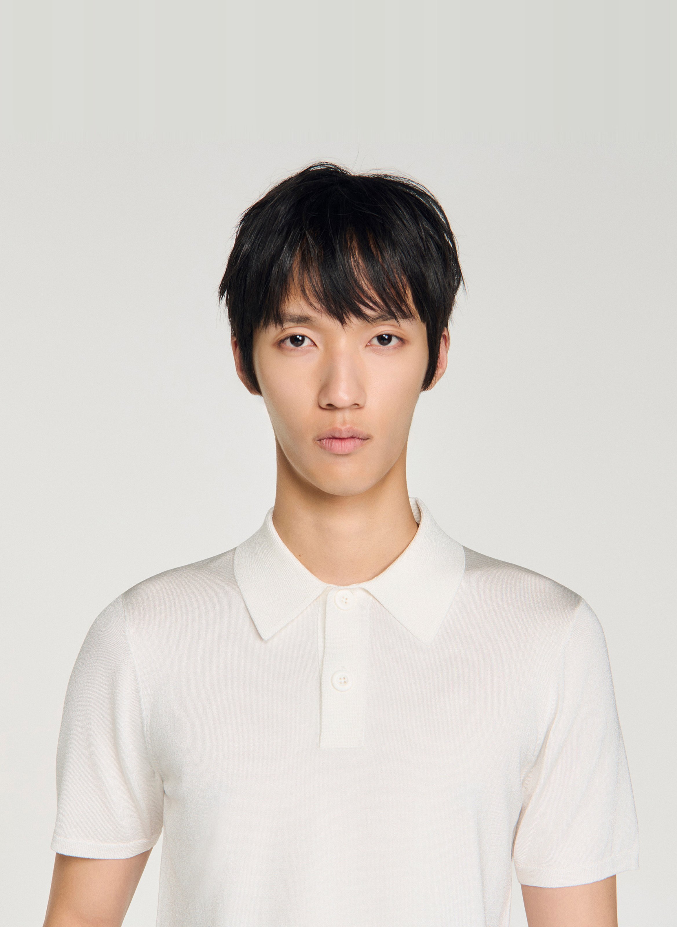 Polo regular fit  SANDRO Blanc