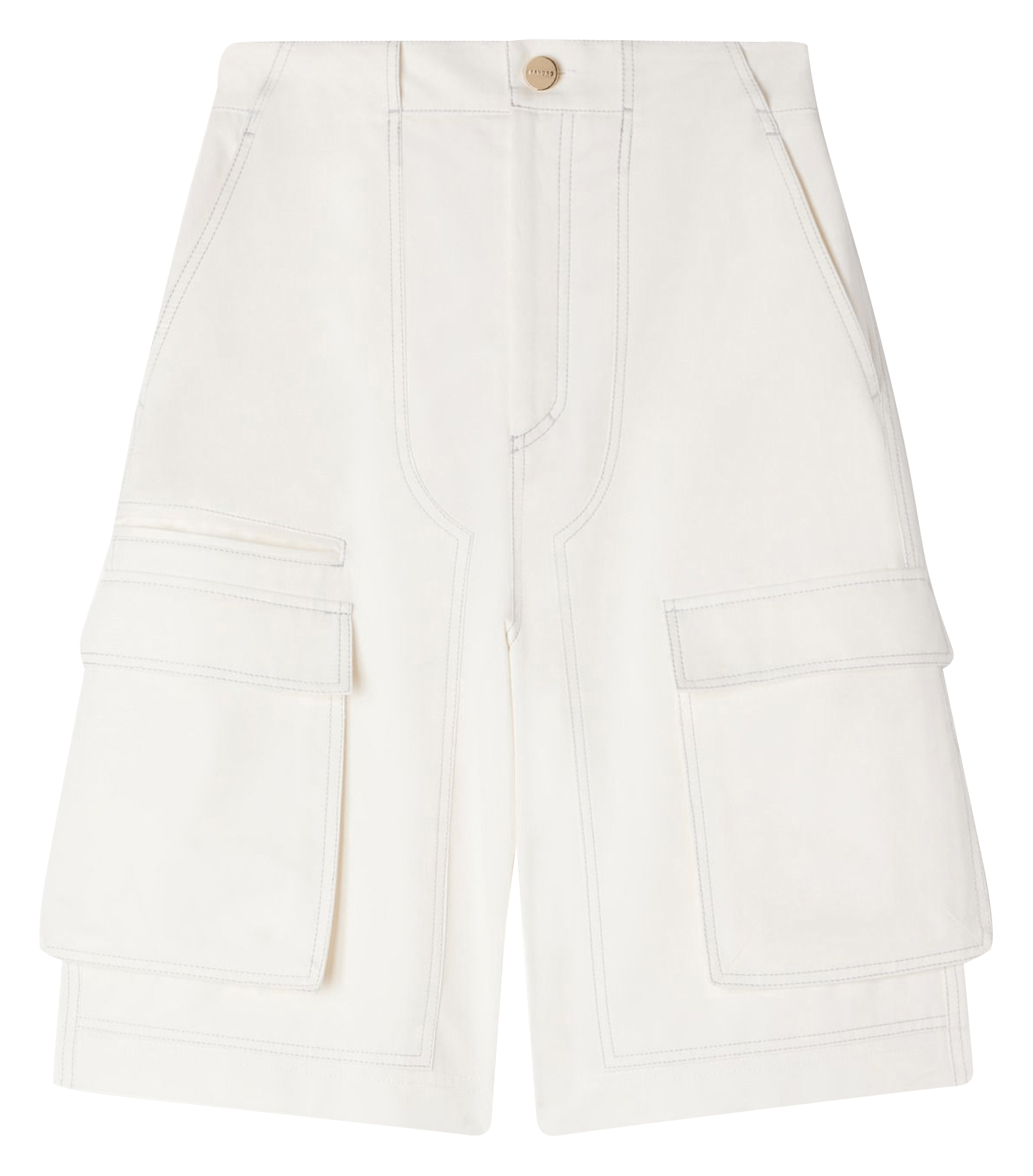 Bermuda en coton SANDRO Blanc