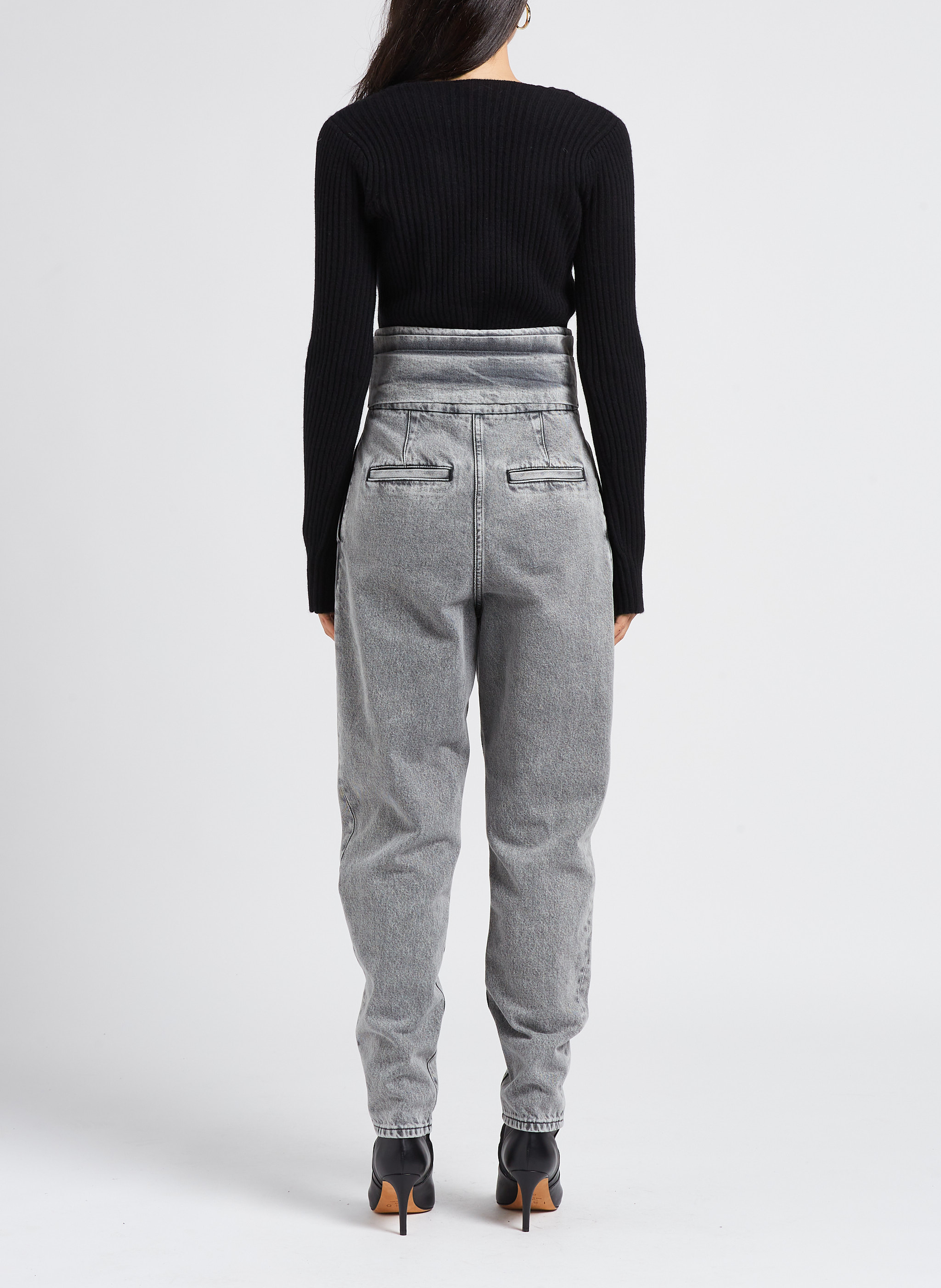 Gilet col V en laine et en cachemire mélangés IRO Noir