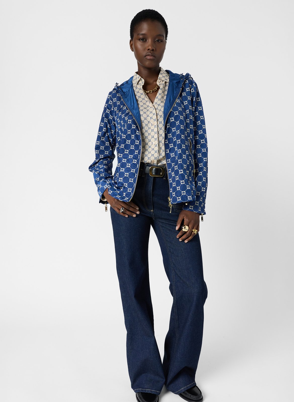 Parka mit Kapuze und Stehkragen GERARD DAREL Blau