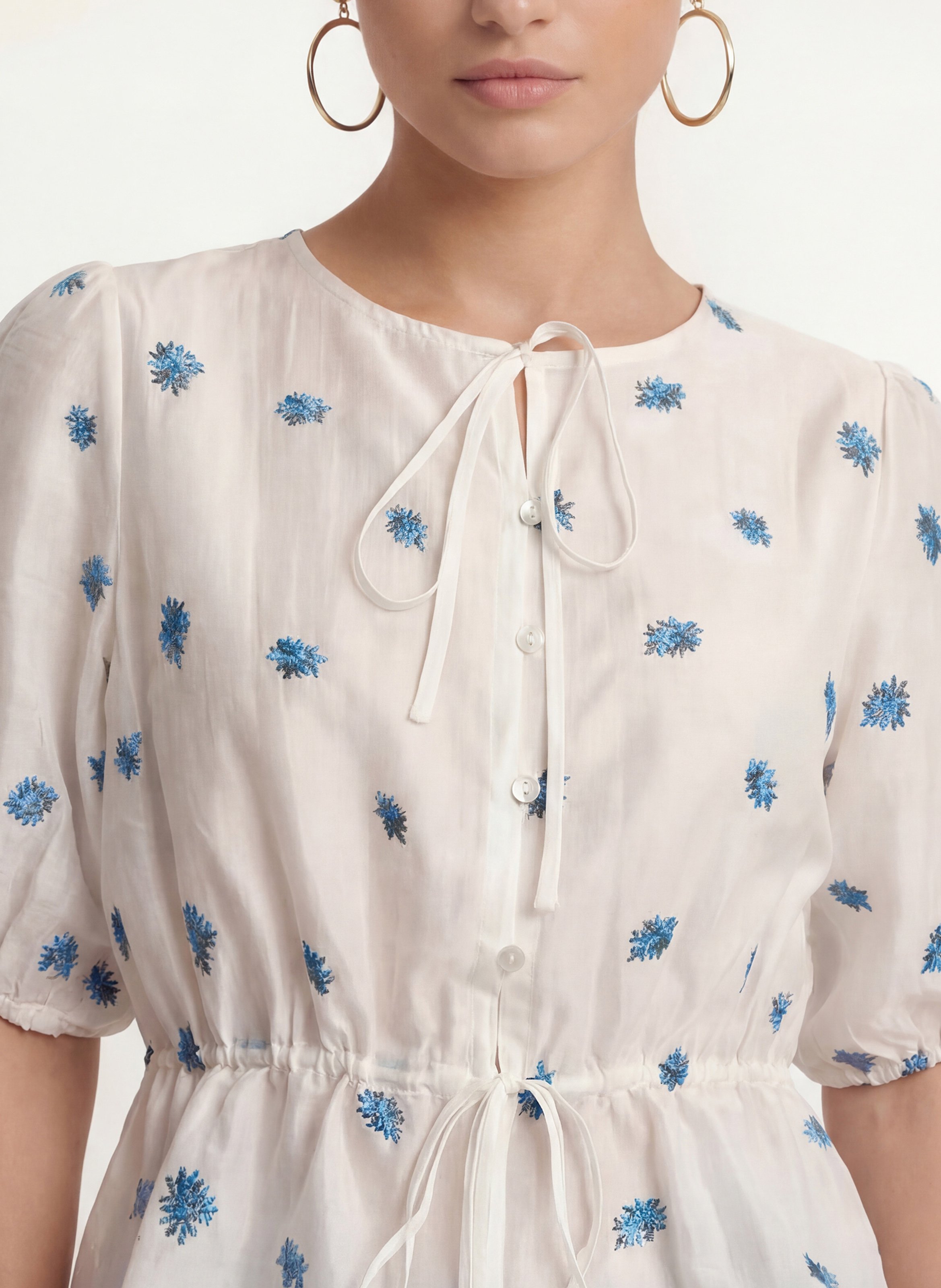 Chemise col rond  KOOKAI Blanc