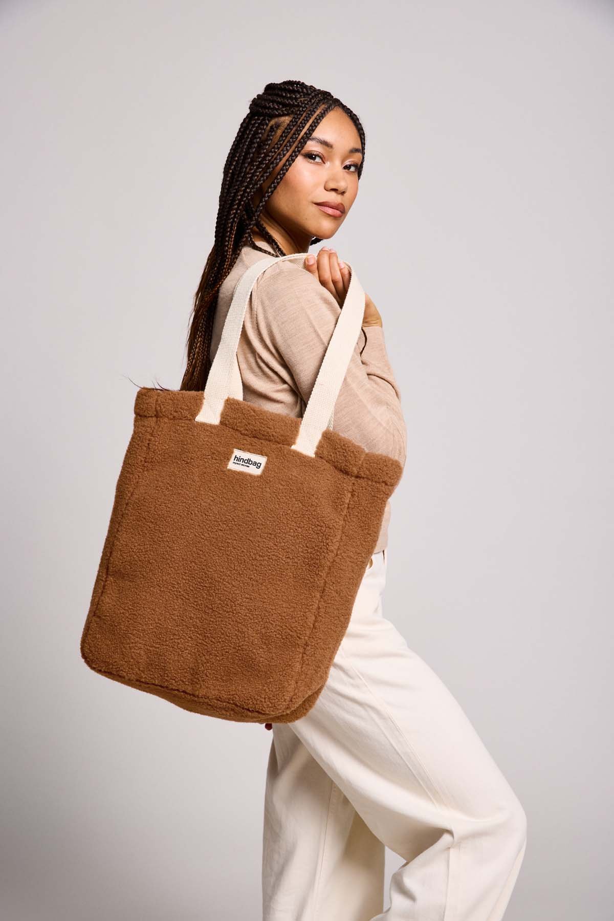 Cotton tote bag HINDBAG Brown