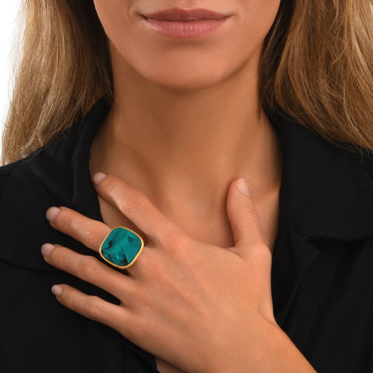 Adjustable gold plated SATELLITE PARIS Green