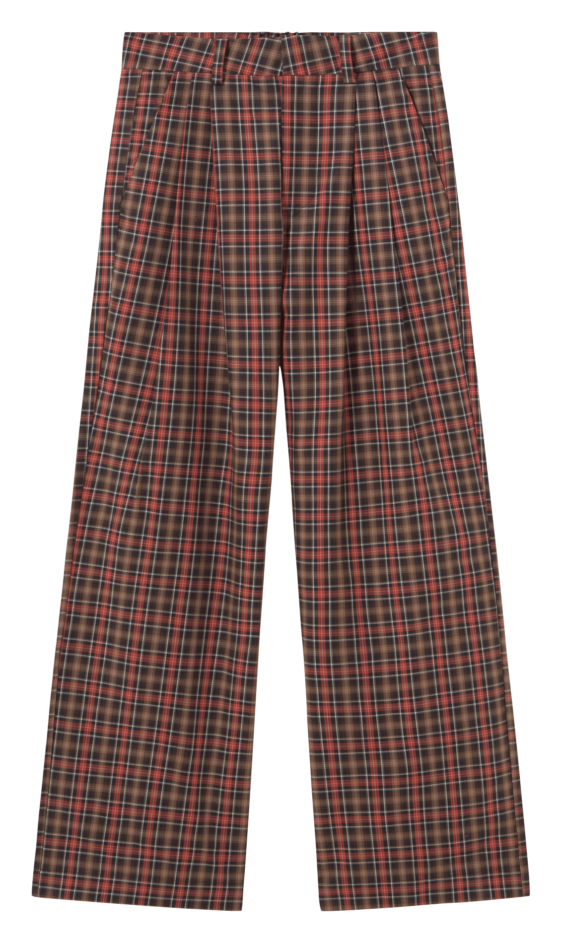 Wide-leg checked pants THE TINY BIG SISTER Multicolored