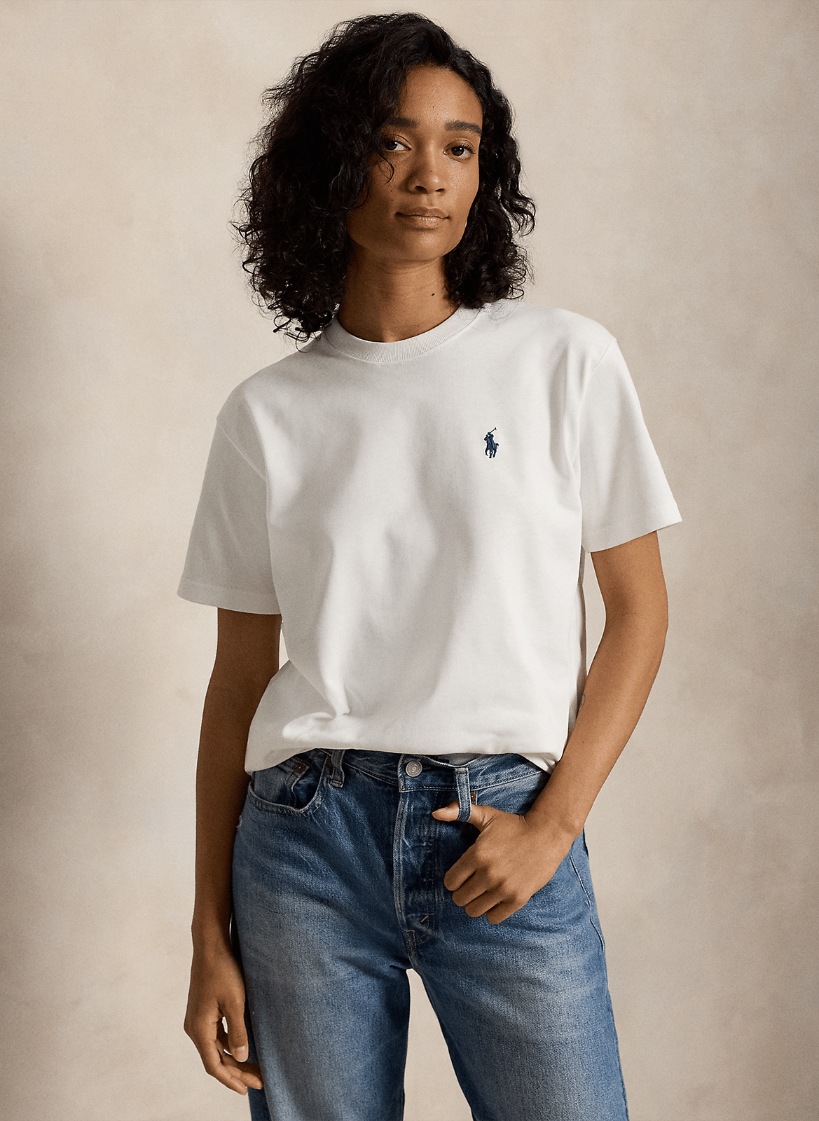 Tee-shirt col rond en coton POLO RALPH LAUREN