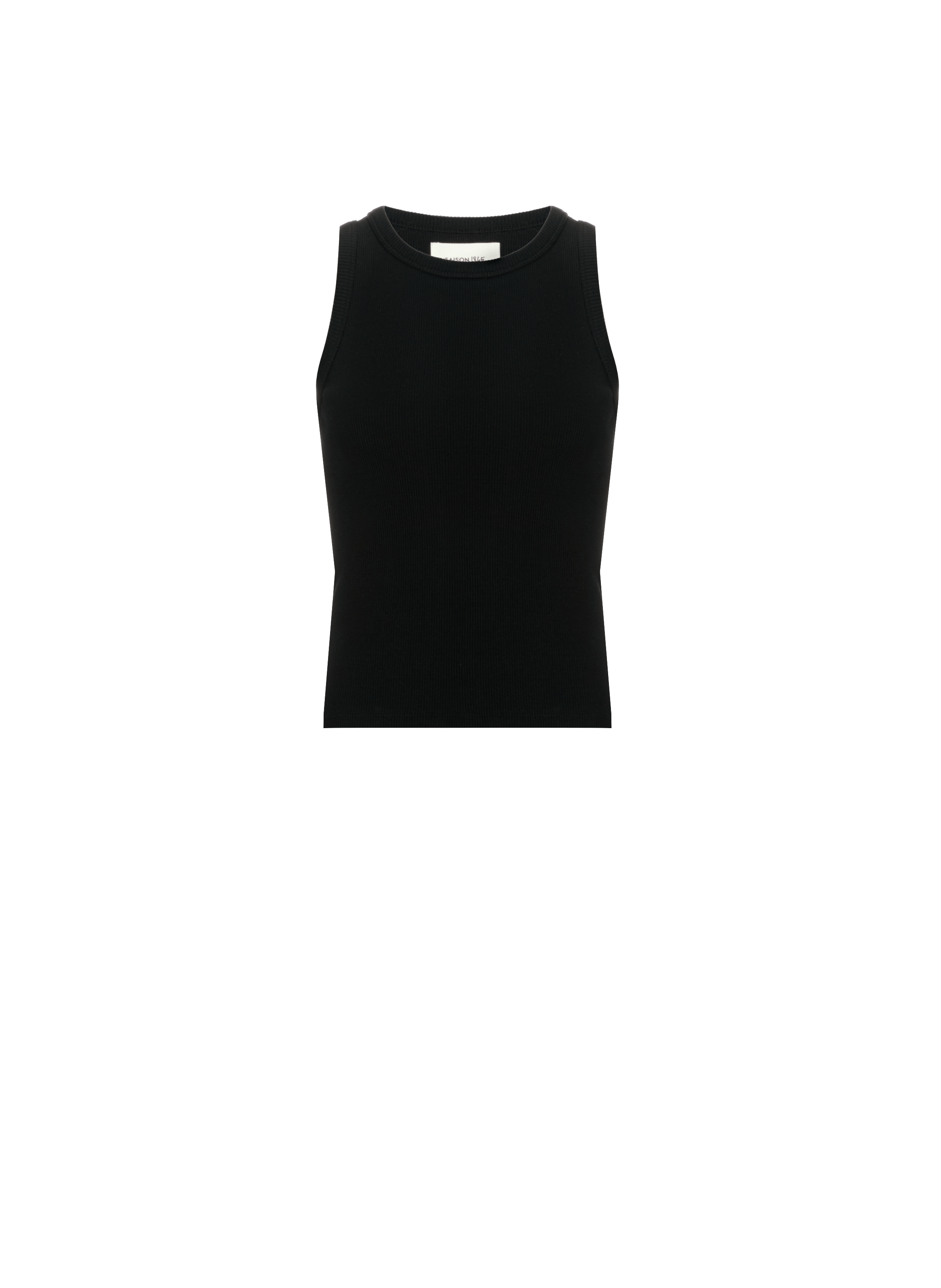 Top Tovie cotton tank top SAISON 1865 Black