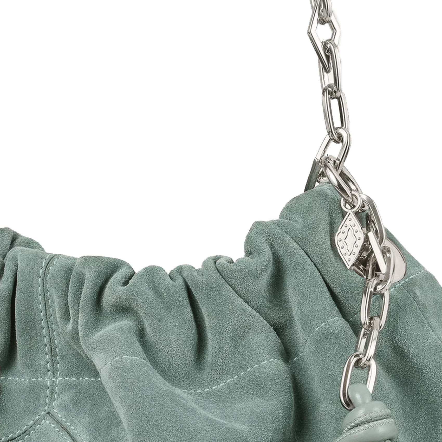 Sac porté épaule en cuir | Bleu BA&SH Femme