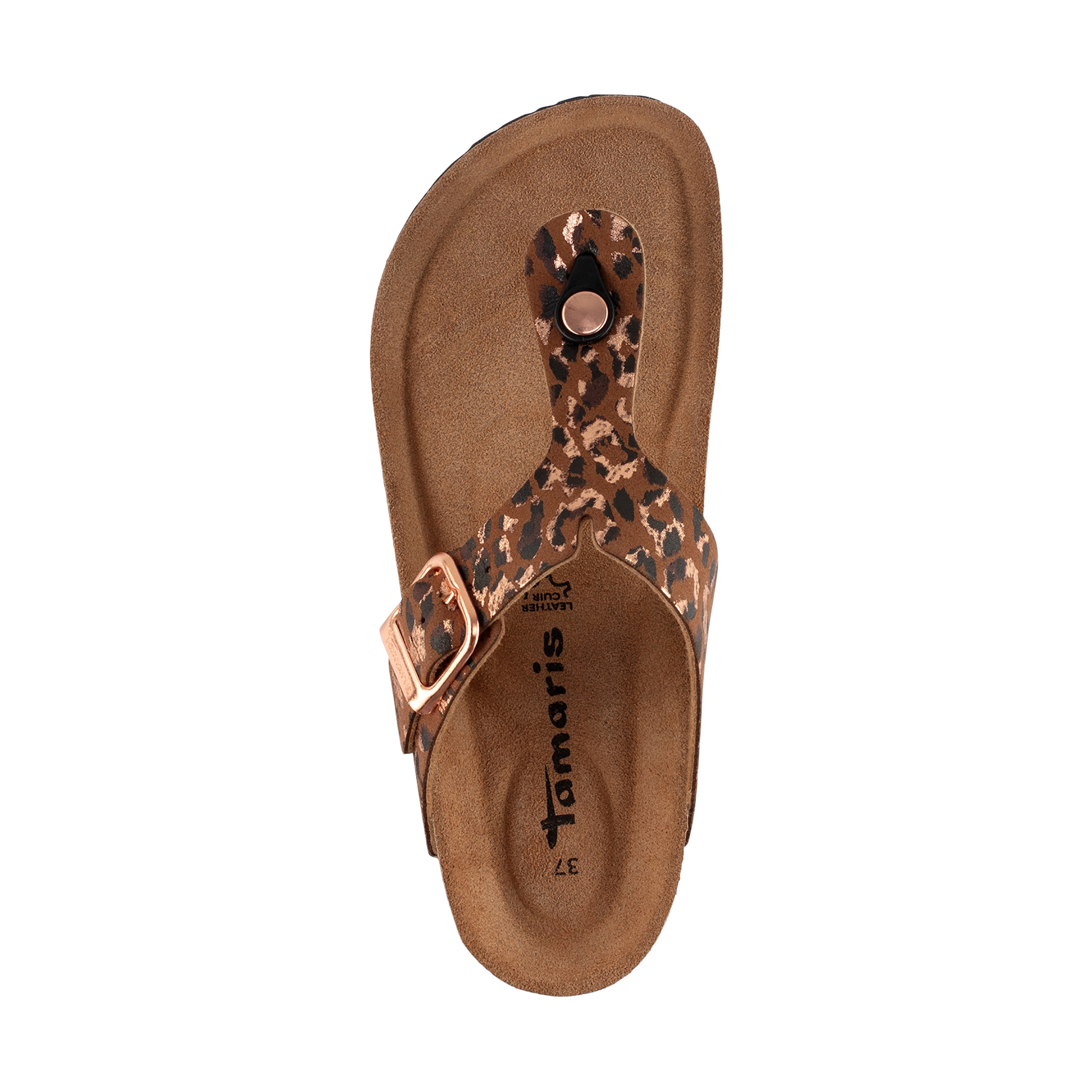 Leather sandals TAMARIS Multicolored