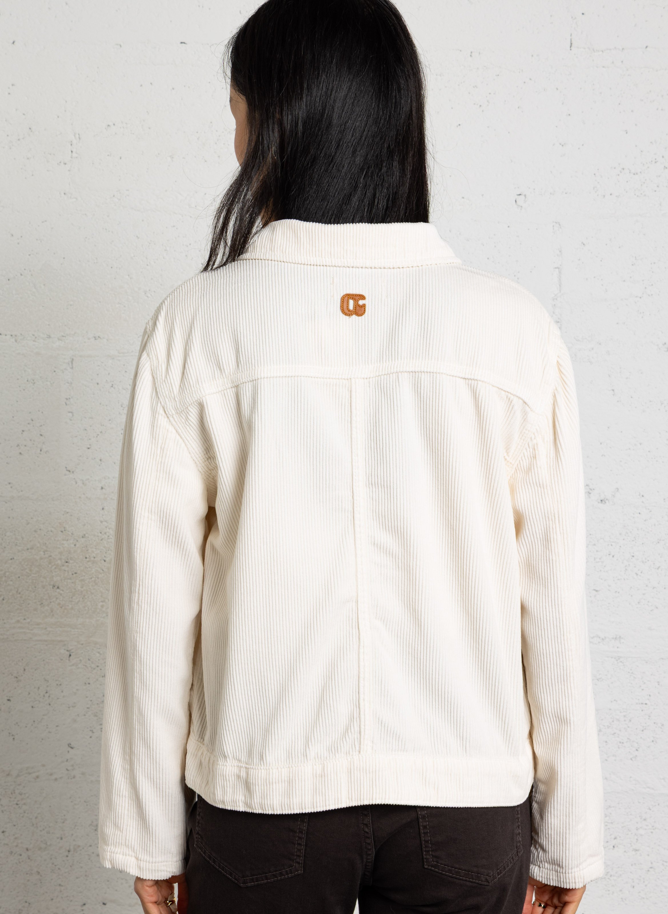 Veste col classique en coton | Blanc LE TEMPS DES CERISES Femme