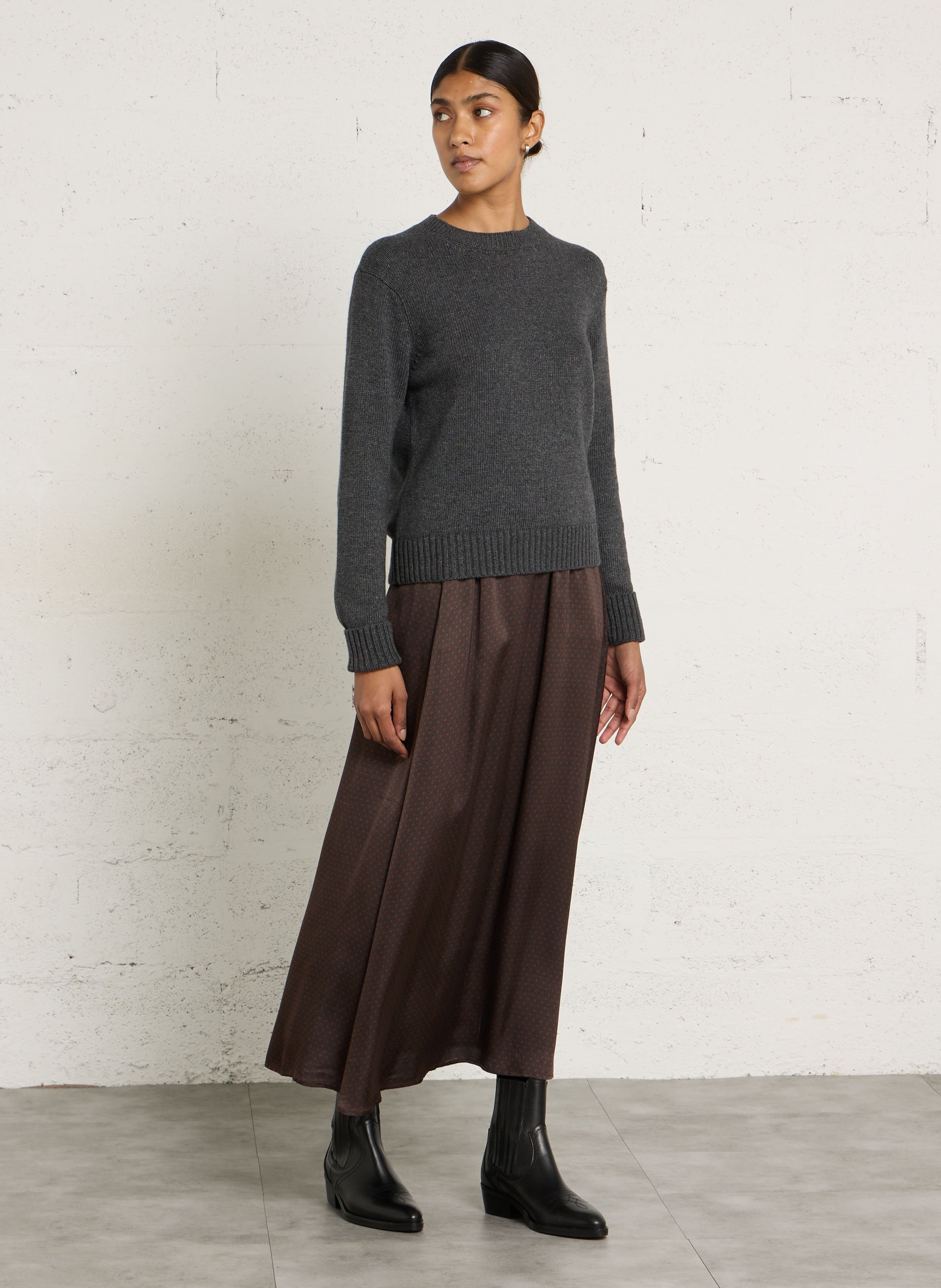 Pull droit col rond - Look 3