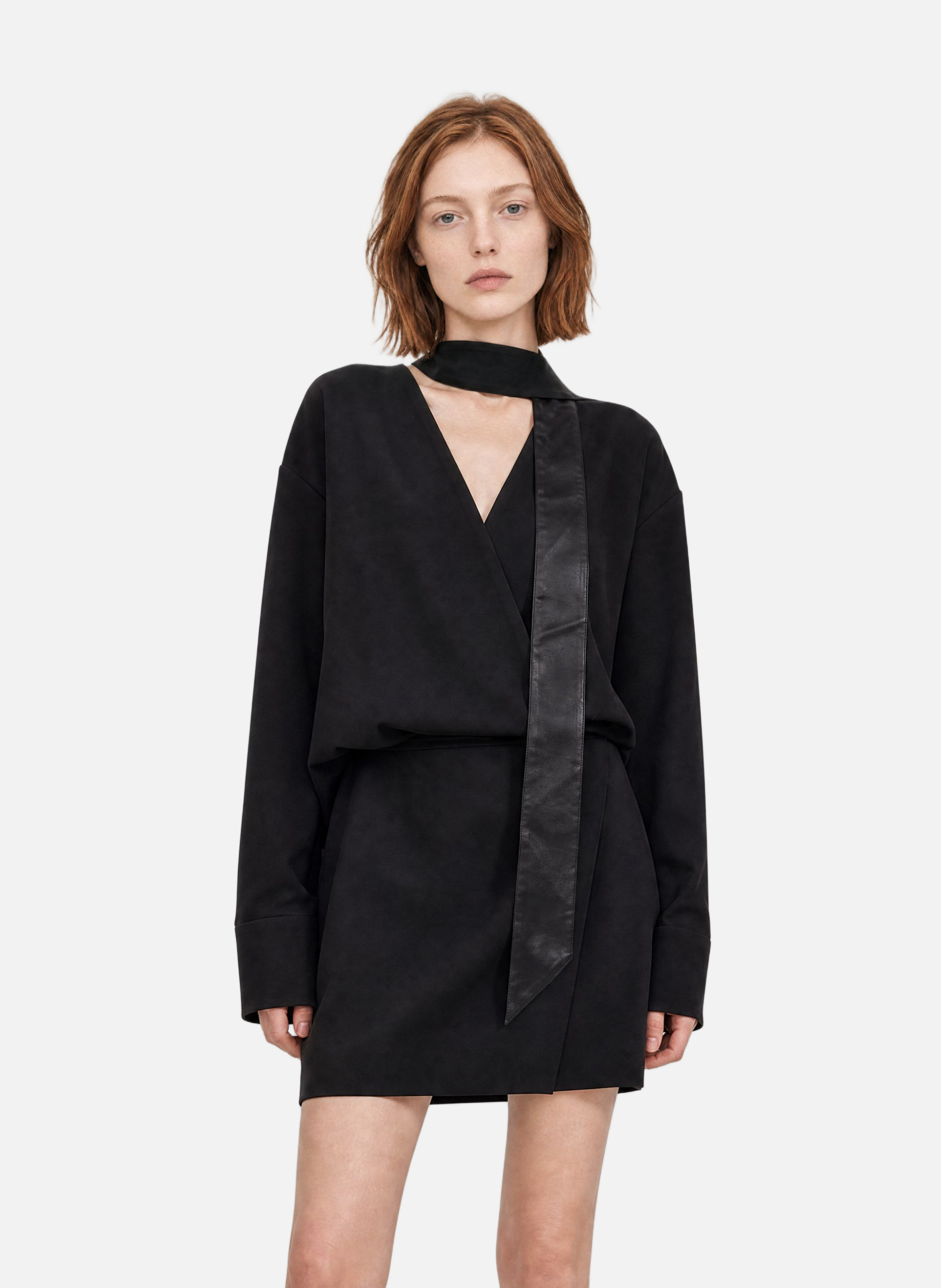 Short wrap dress THE KOOPLES Black