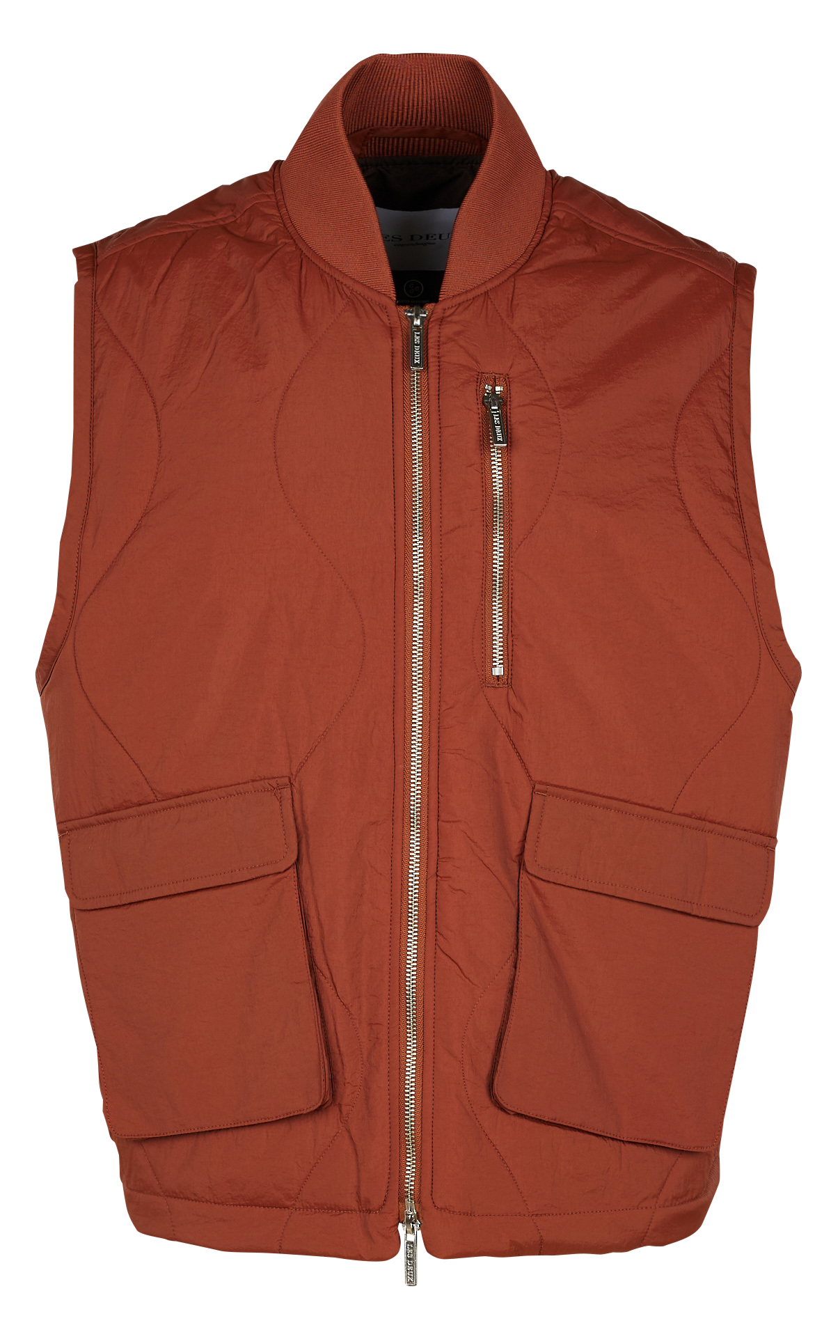 Veste à col montant en nylon  LES DEUX Rouge