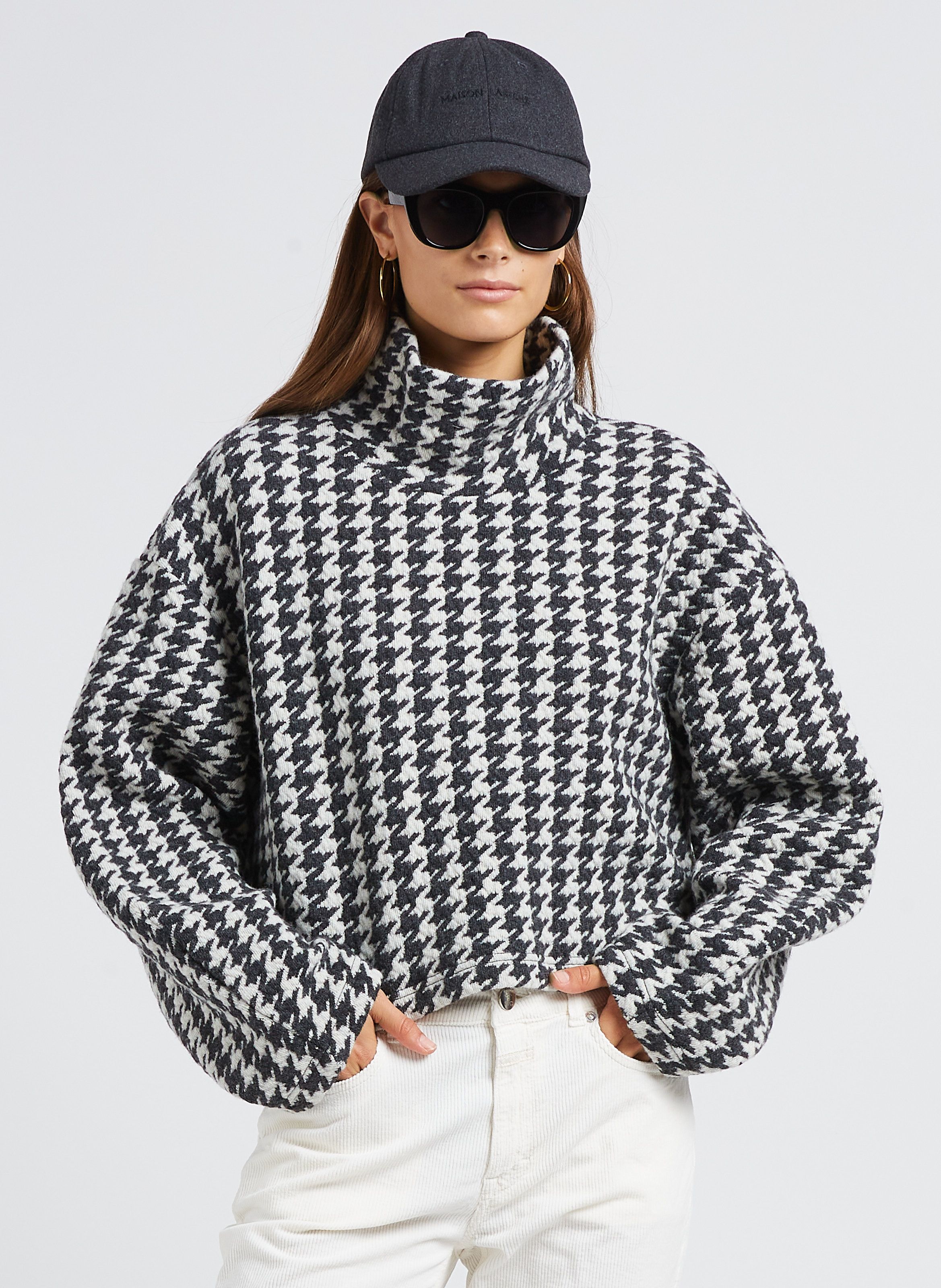 Pull motif 2024 pied de poule