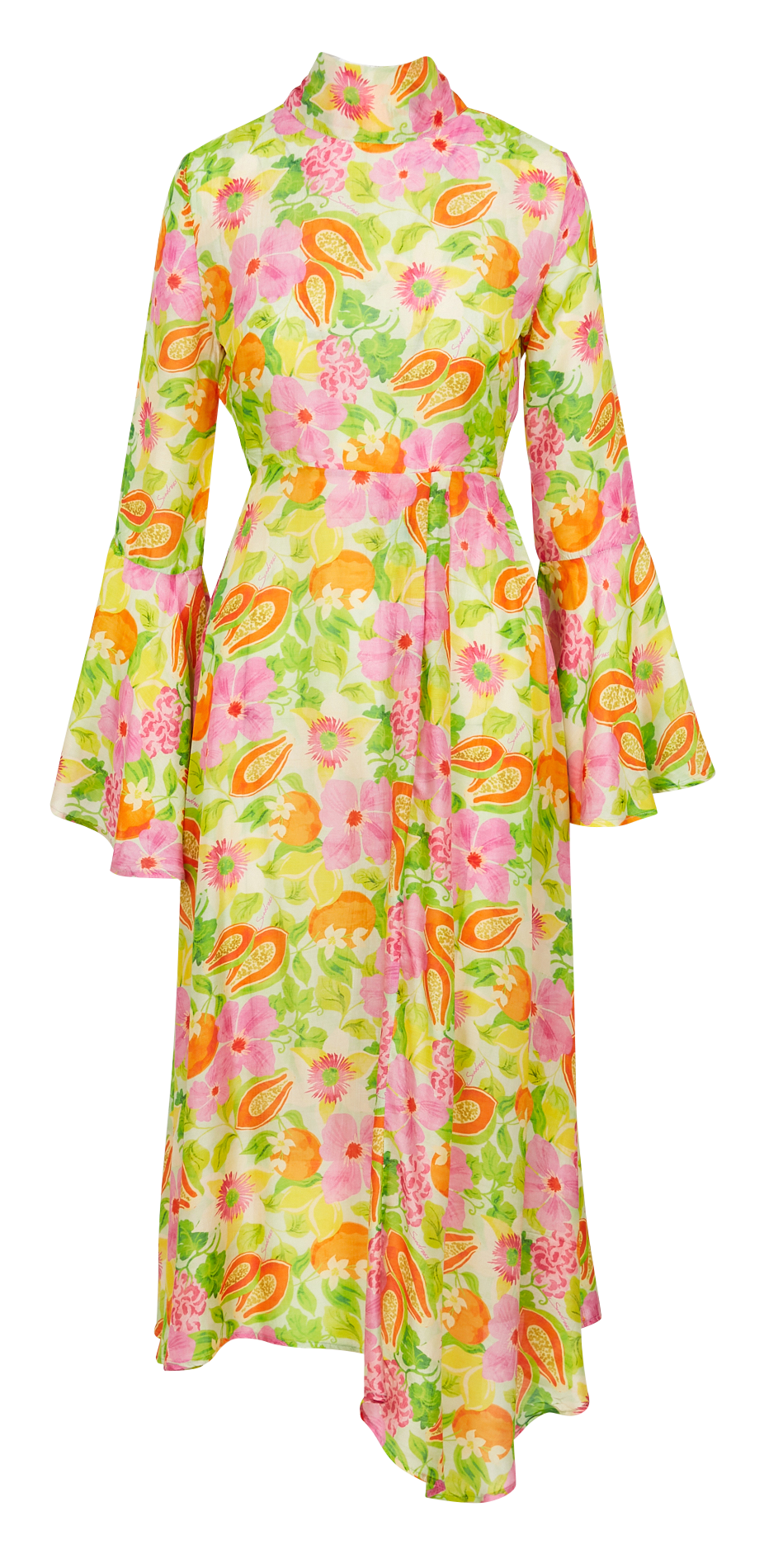 Robe longue imprimée avec liens à nouer SUNDRESS Multicolore