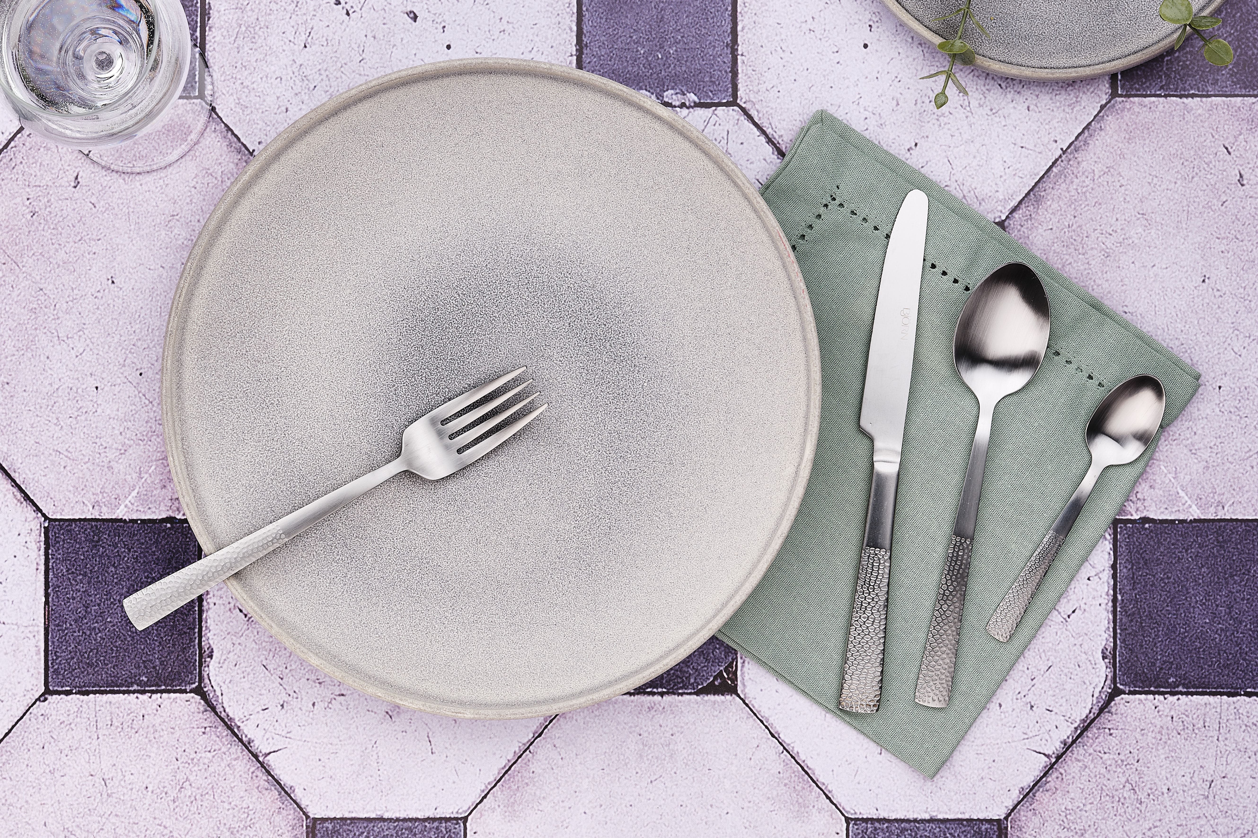 Set of 6 small spoons BJORN Red