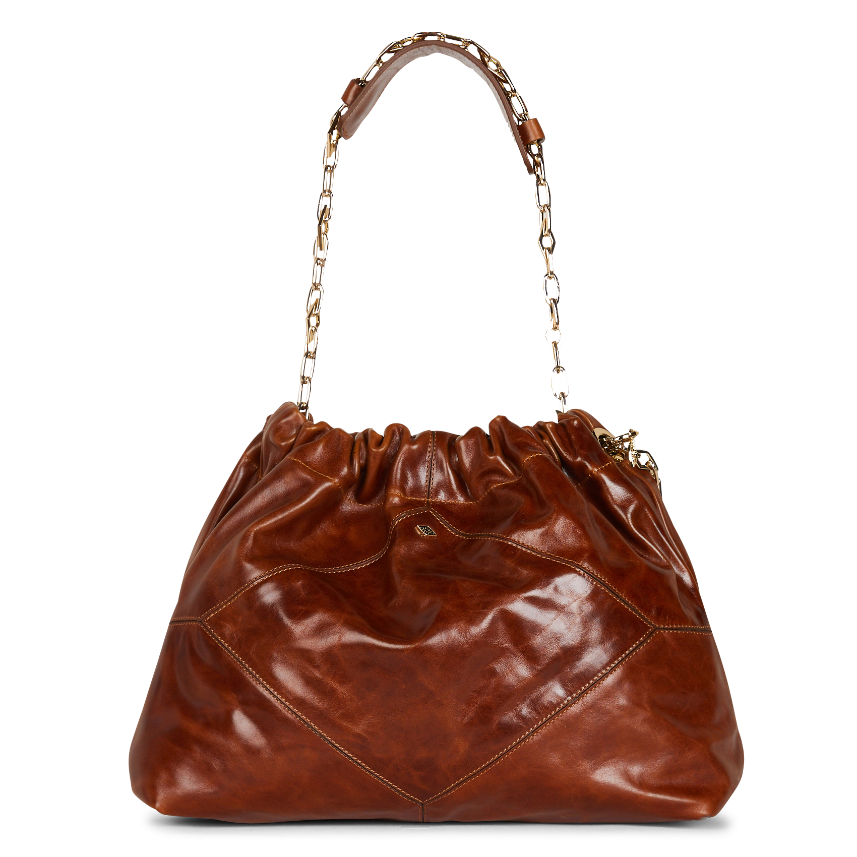 Sac bandoulière en cuir  BA&SH Marron