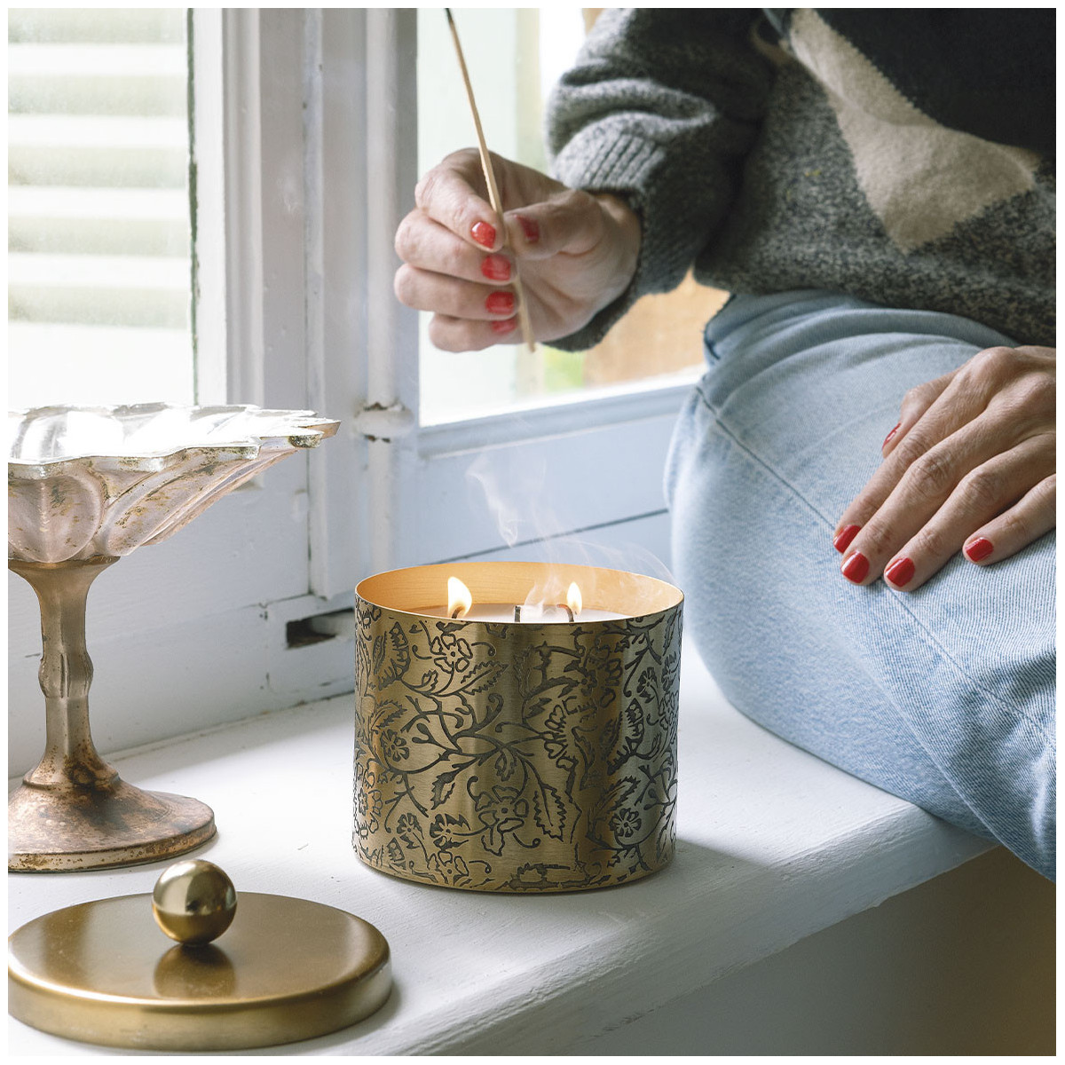 Scented candle BLANC D'IVOIRE Golden